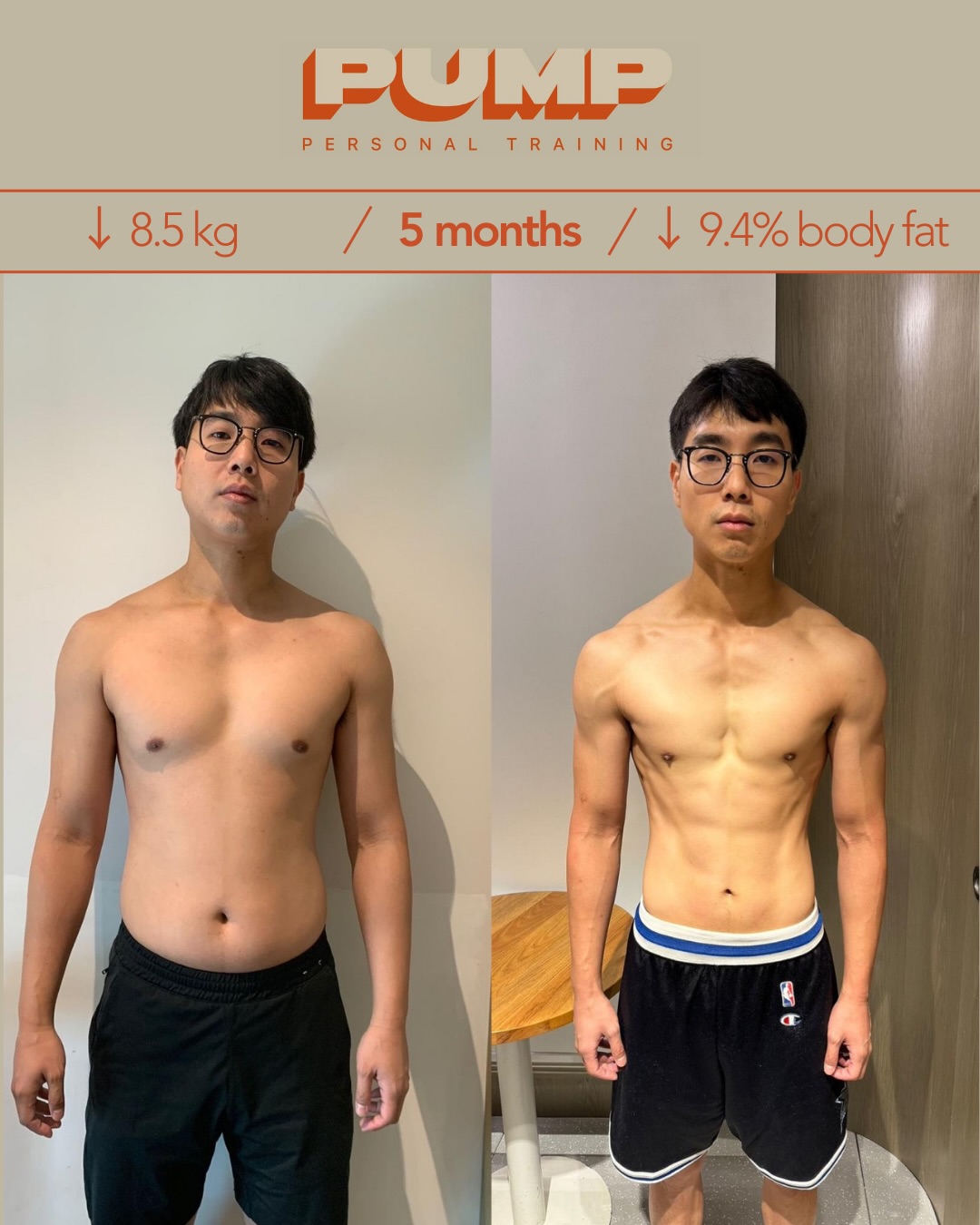 What does a 5-month commitment actually look like? Billy is proof that with the right strategy, you don’t have to choose between your career and your physique.
5個月時間,可以令一個人的身形有幾大分別?Billy 用行動證明,即使工作再忙,只要方法正確,一樣可以練出鋼條身形。
𝗣𝗨𝗠𝗣 𝗧𝗿𝗮𝗻𝘀𝗳𝗼𝗿𝗺𝗮𝘁𝗶𝗼𝗻
Check out Billy’s incredible transformation! The most eye-popping change isn’t just the fat loss, it’s the game-changing body makeover. Instead of just “losing weight,” Billy nailed Body Recomposition, keeping his muscle while shedding fat to get that wider, more athletic vibe. This is what happens when you stop fighting your schedule and start working WITH it. Billy’s story proves that with a custom plan, busy pros can crush their fitness goals and glow up physically, even with a packed work life.
睇返 Billy 呢組 Before & After,最明顯嘅唔止係肚腩消失咗,而係成個膊頭同背部嘅線條完全出晒嚟。 好多人減肥只係「體重下降」,但 Billy 做得到嘅係 Body Recomposition ,喺減脂嘅同時保持肌肉質量,練就出更橫、更厚實嘅橫向視覺感。呢啲成果全部喺高壓嘅 Trader 工作環境下達成。 證明只要有合適嘅客製化計劃,繁忙嘅職場專才唔單止可以喺職場生存,更可以喺體態上茁壯成長 。
𝗔𝗖𝗧 𝗡𝗢𝗪 立即行動
Ready to see a different version of yourself in 2026? Stop the guesswork. DM us to book your 1-on-1 consultation and let’s build a plan that actually fits your Hong Kong life.
你都想喺 2026 年睇到一個截然不同嘅自己? 唔好再等,立即 DM 我哋預約 1-on-1 Consultation。由我哋幫你量身打造專屬你嘅轉變計劃。
