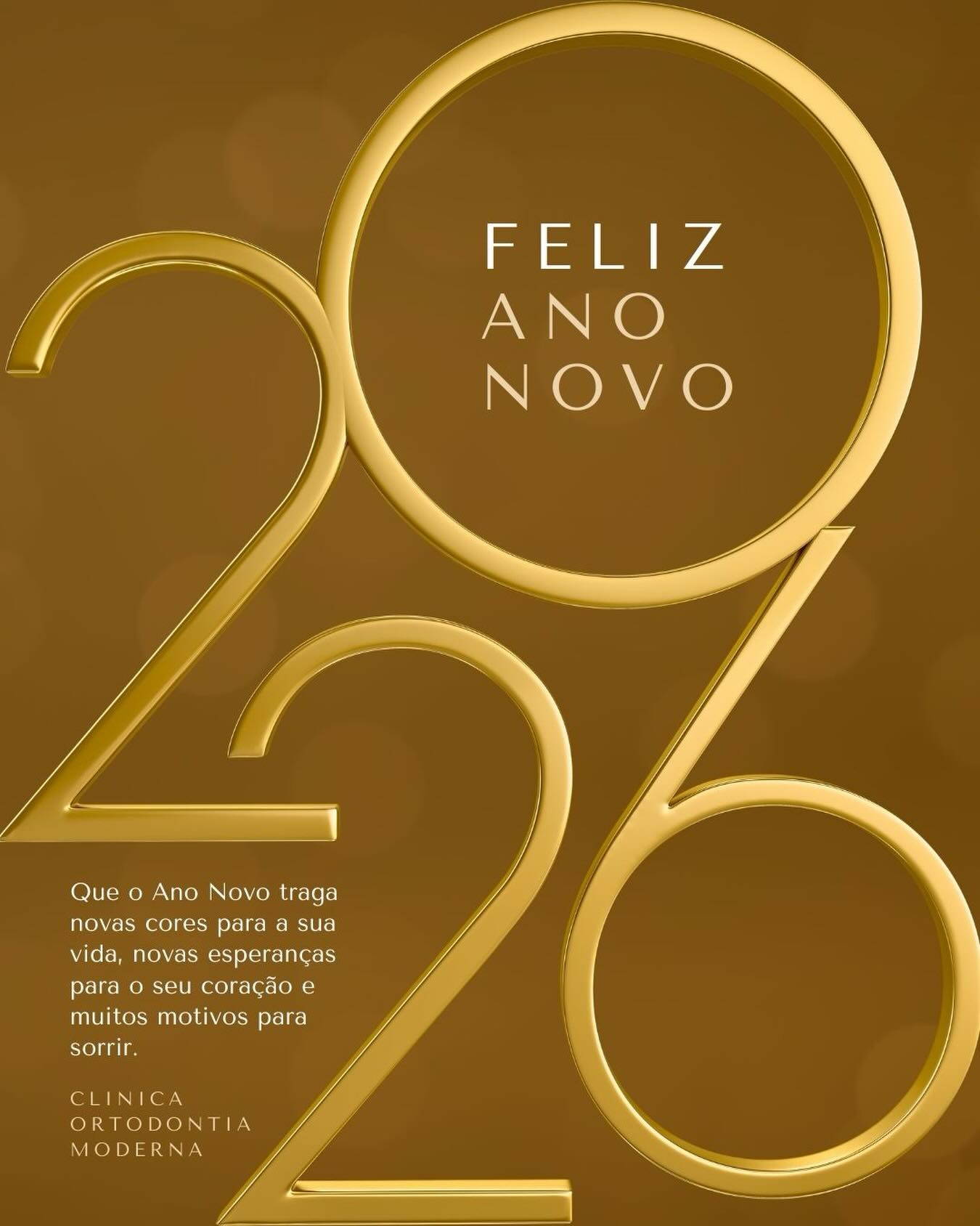 ✨ Feliz Ano Novo! ✨
Desejamos que 2026 seja um ano repleto de conquistas, saúde e realizações.
A Clínica Ortodontia Moderna agradece a confiança de cada paciente e segue comprometida em cuidar do seu sorriso com excelência, tecnologia e carinho.
Que seja um ano de muitos motivos para sorrir! 🦷🥂
Retornamos aos atendimentos dia 12/01/2026