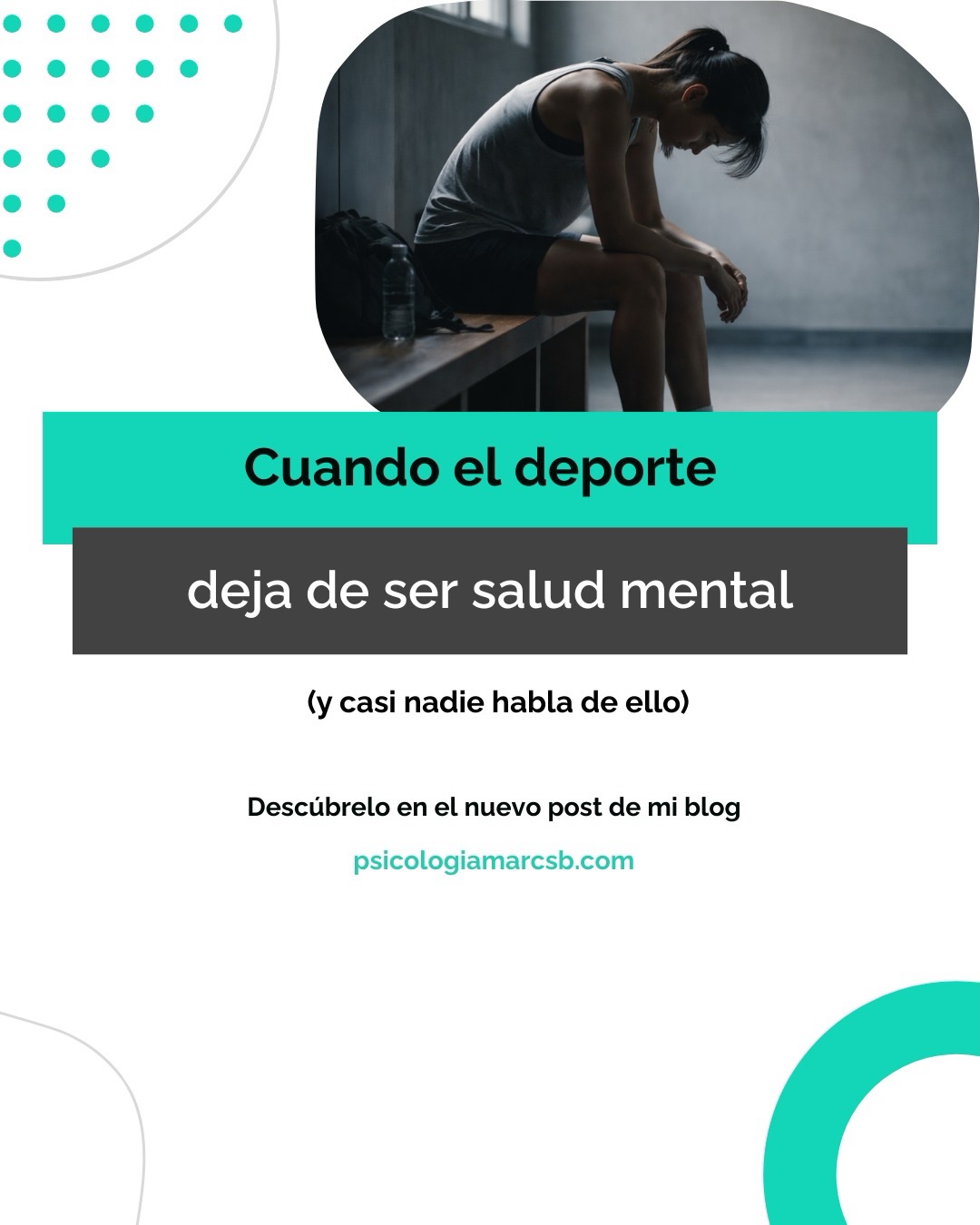 En mi día a día veo muchas personas que aman su deporte…
pero han dejado de sentirse bien con él.
El problema no es entrenar.
Es cuando deja de ser un espacio de cuidado
y se convierte en una fuente más de presión.
Si esto te resuena, no estás solo/a.
#psicologiadeportiva #saludmental #deporteymente #autoexigencia #descansarescuidarse
