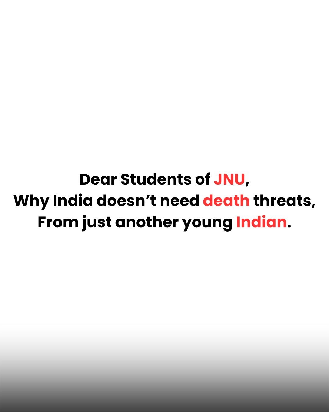 Protest is democratic.
Death threats are not.
.
{JNU, Narendra Modi, Amit Shah, Umar Khalid, Sharjeel Imam, Supreme Court of India}
.
#jnu #umarkhalid #narendramodi #amitshah #explorepage✨
