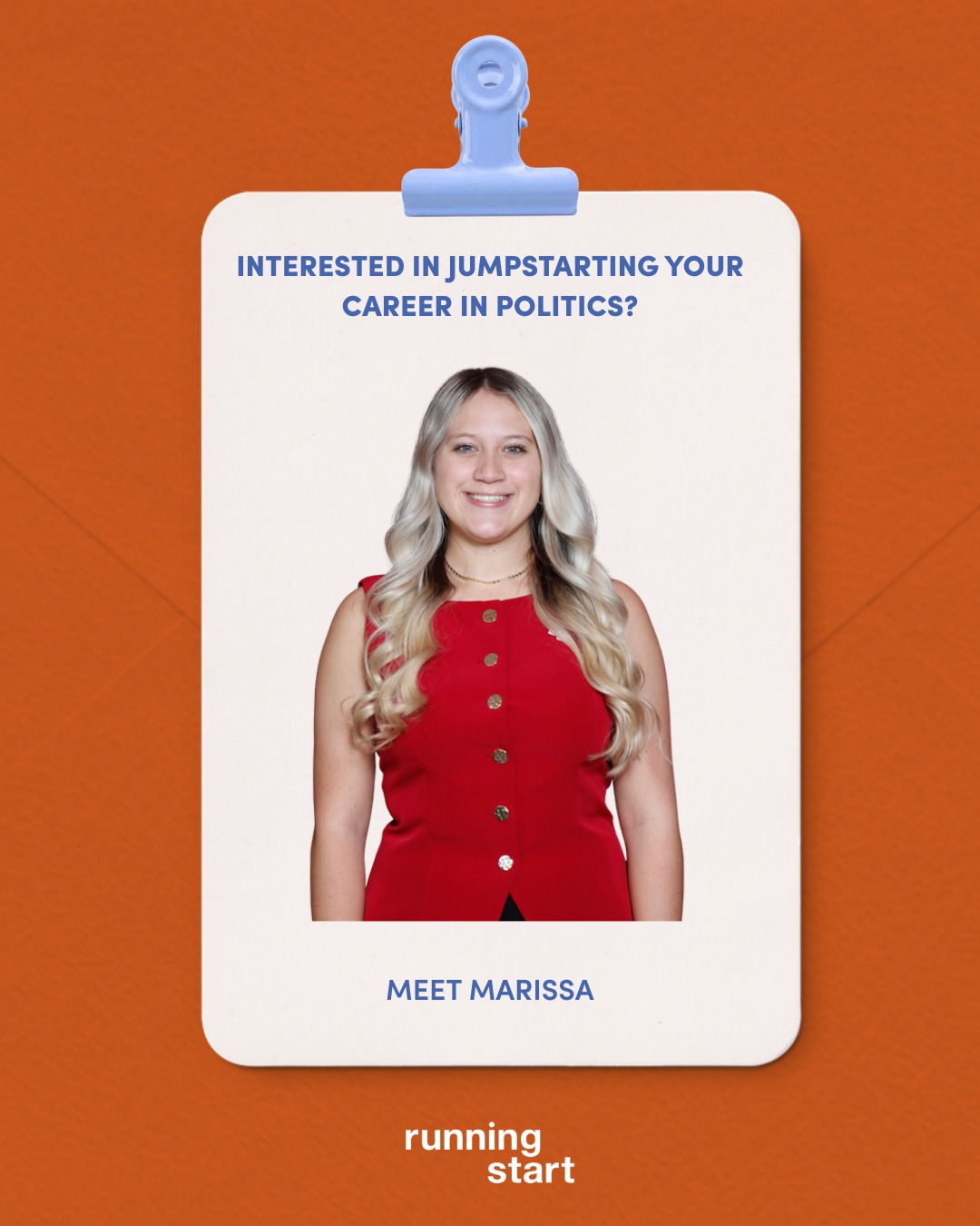 Meet Marissa, a 2025 Congressional Fellow from North Carolina and a UNC Charlotte student who turned her interest in technology and AI policy into hands-on public service experience. As part of the Fellowship, she completed a Summer 2025 internship in the Gastonia district office of Representative Tim Moore (R-NC 14), where she saw up close how congressional offices serve their communities.
Through the Fellowship, Marissa joined a cohort of young leaders from across the country, participated in an intensive retreat in Washington, DC, expanded her network, and received unparalleled access to conversations with high-ranking government and corporate officials. She strengthened her political leadership skills through hands-on workshops and fully funded in-person training, all supported by a stipend that helps Fellows focus on learning and growth without financial barriers.
Marissa says: "Running Start pushed me outside of my comfort zone and helped me grow both professionally and personally. It’s an experience I’ll carry with me into every future opportunity."
Marissa’s path shows what is possible with access, training, and support. This could be you.
Applications open soon—stay tuned.