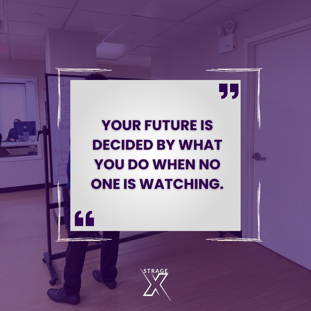 The habits no one sees shape the life everyone will.
Choose wisely.
#FutureFocused #StrageX