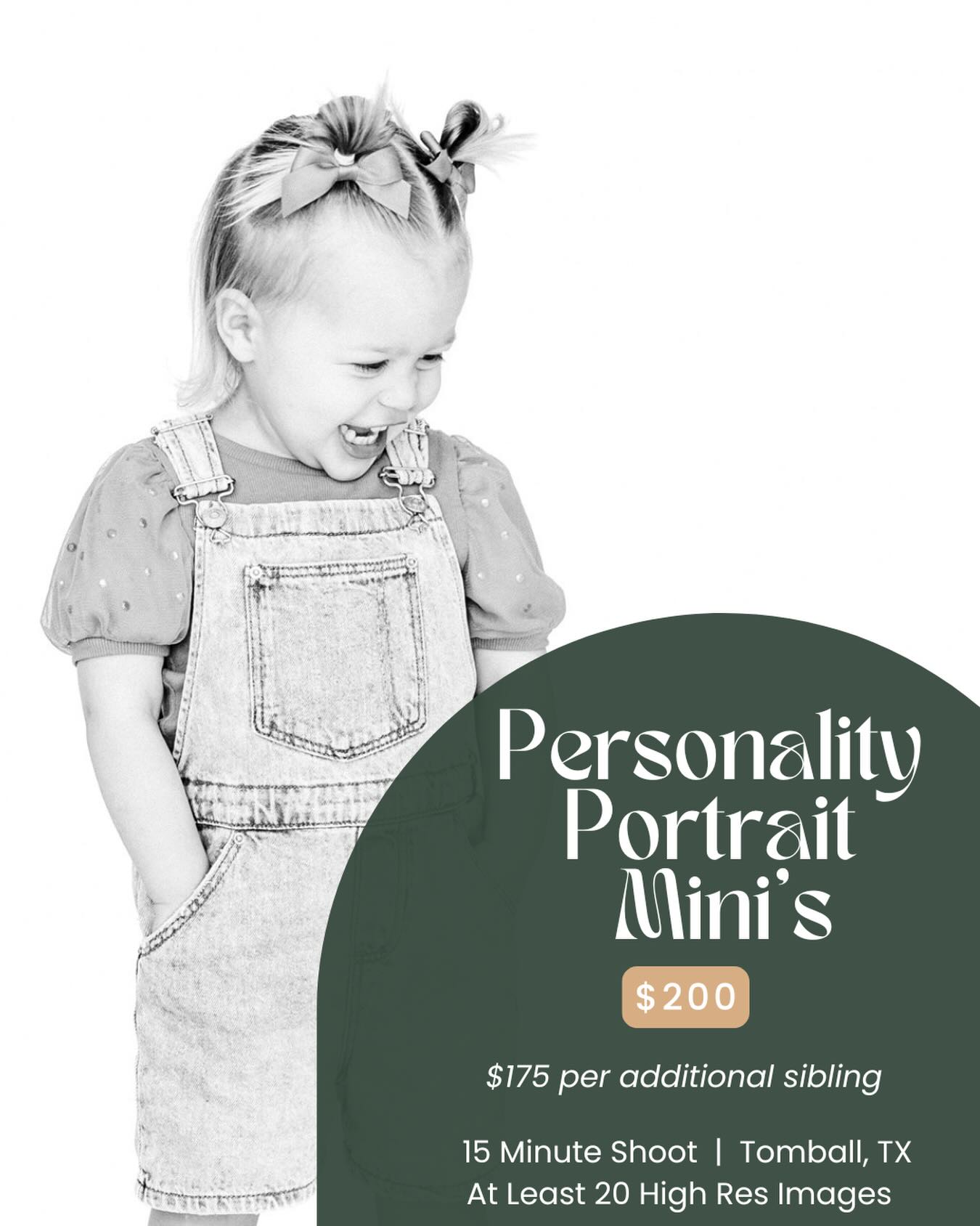 I am so excited for the next round of personality minis! These are a favorite ❤️Your kids will never be this little again. Capturing their laughter, their expressions, their little personalities…because these moments pass faster than we realize.
Booking opens this Friday, January 16th at 12:00pm! Link will be posted at the link in my bio or on my stories! These tend to fill fast!
#houstonphotographer #candidchildhood #cypresstx #tomballtx #katytx #htx #minisession #motherhood