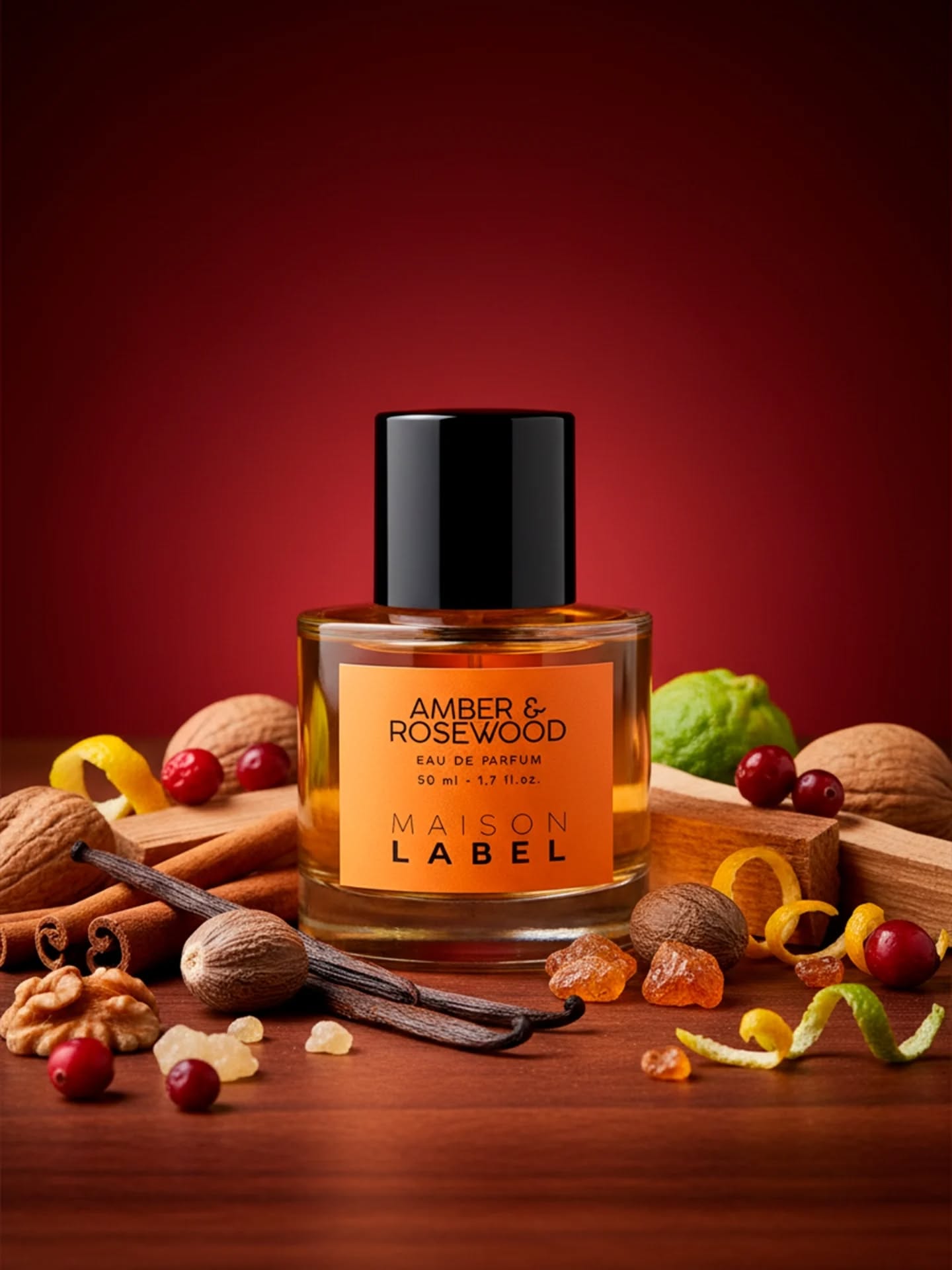 A fragrance that unfolds like a slow evening ritual—deep, warm, and quietly intoxicating.
Amber & Rosewood wraps the senses in vintage elegance, where spice and wood meet timeless sensuality.
From the bright spark of lemon and bergamot, softened by the warmth of nutmeg, it opens with a refined vibrancy that feels both classic and alive. As it deepens, cedarwood and rosewood emerge, polished and smooth, enriched by the shadowy allure of oud.
Lingering on the skin, amber, benzoin, vanilla, and sandalwood create a carnal warmth—resinous, spicy, and softly addictive.
A scent for those drawn to depth and character, where tradition meets desire, and warmth becomes an expression of quiet luxury.
#MaisonLabel #AmberAndRosewood #TenerifeEssence #CanaryIslands #NichePerfume