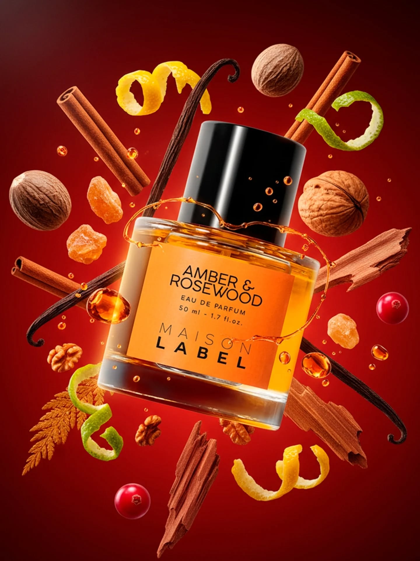 🔥 Amber & Rosewood is warm, deep, and irresistibly magnetic. A fragrance where vintage elegance meets sensual intensity.
🍋 The opening glows with lemon and bergamot, lifted by the subtle spice of nutmeg, creating a bright yet refined first impression.
🌲 At its heart, cedarwood and rosewood unfold with smooth sophistication, layered with the dark, mysterious presence of oud.
✨ As it settles, amber, benzoin, vanilla, and sandalwood melt together, leaving a warm, resinous trail that feels intimate, spicy, and timeless.
A scent for those who appreciate depth over noise, where warmth lingers and elegance whispers rather than shouts.
#MaisonLabel #AmberAndRosewood #TenerifeEssence #CanaryIslands #NichePerfume