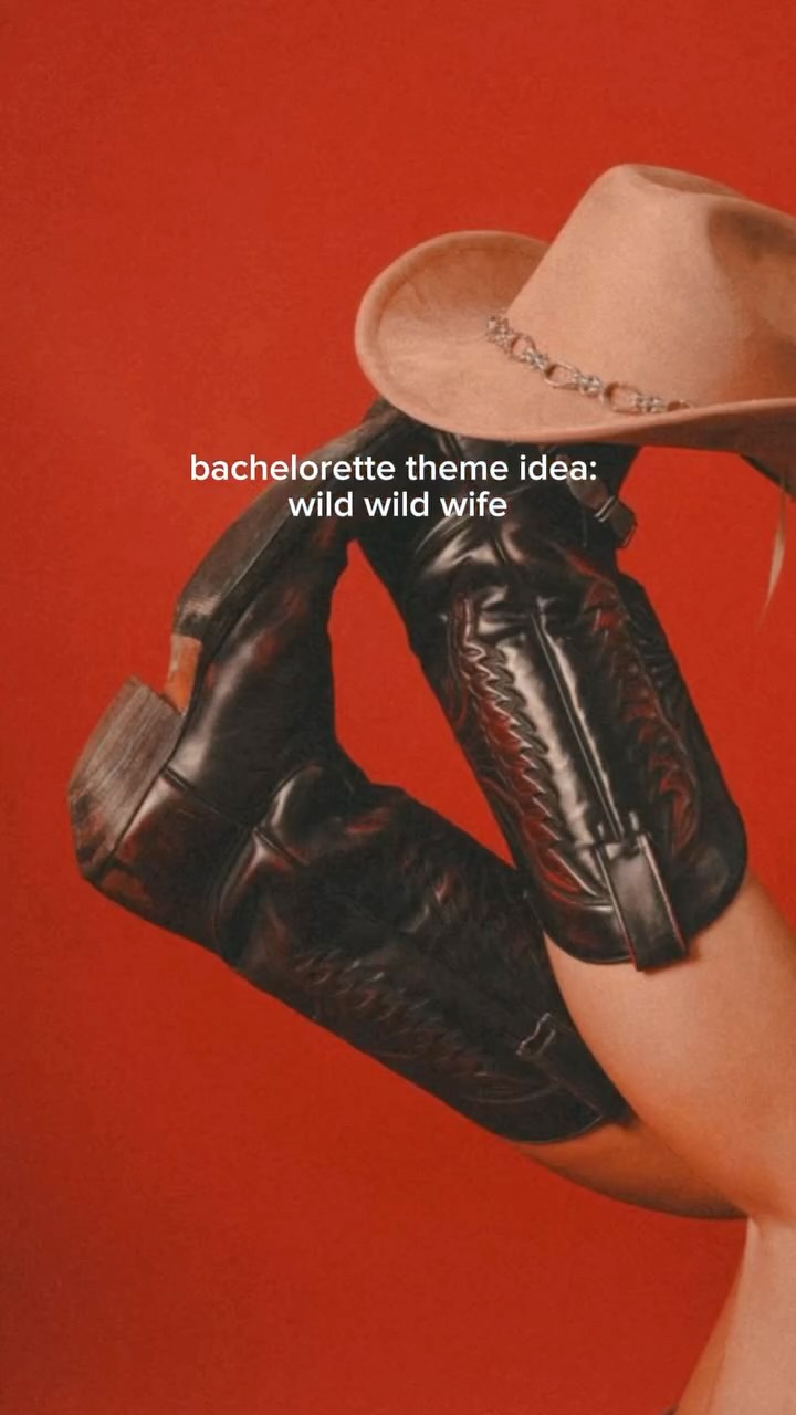 wild wild wife 🤠
a little western, a little glam.
warm tones, soft textures, fringe moments, and just enough disco to keep things fun.
this one’s for the bride who loves an edge, lives for the details, and wants her bach to feel effortless but unforgettable. boots + booze
✨