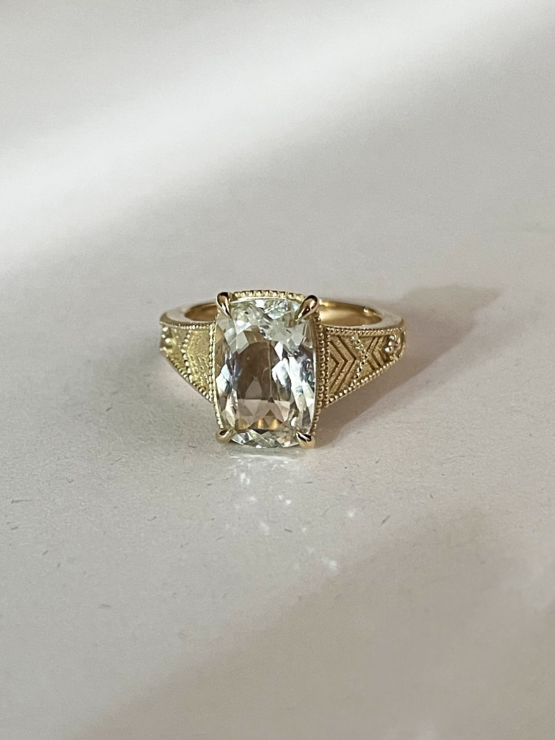 A Bespoke Engagement Ring for a unique couple. I love designing for those who appreciate the care and devotion behind custom jewels 🤍
#mkfinejewelry #bespokejewels #custommade #engagement #ring