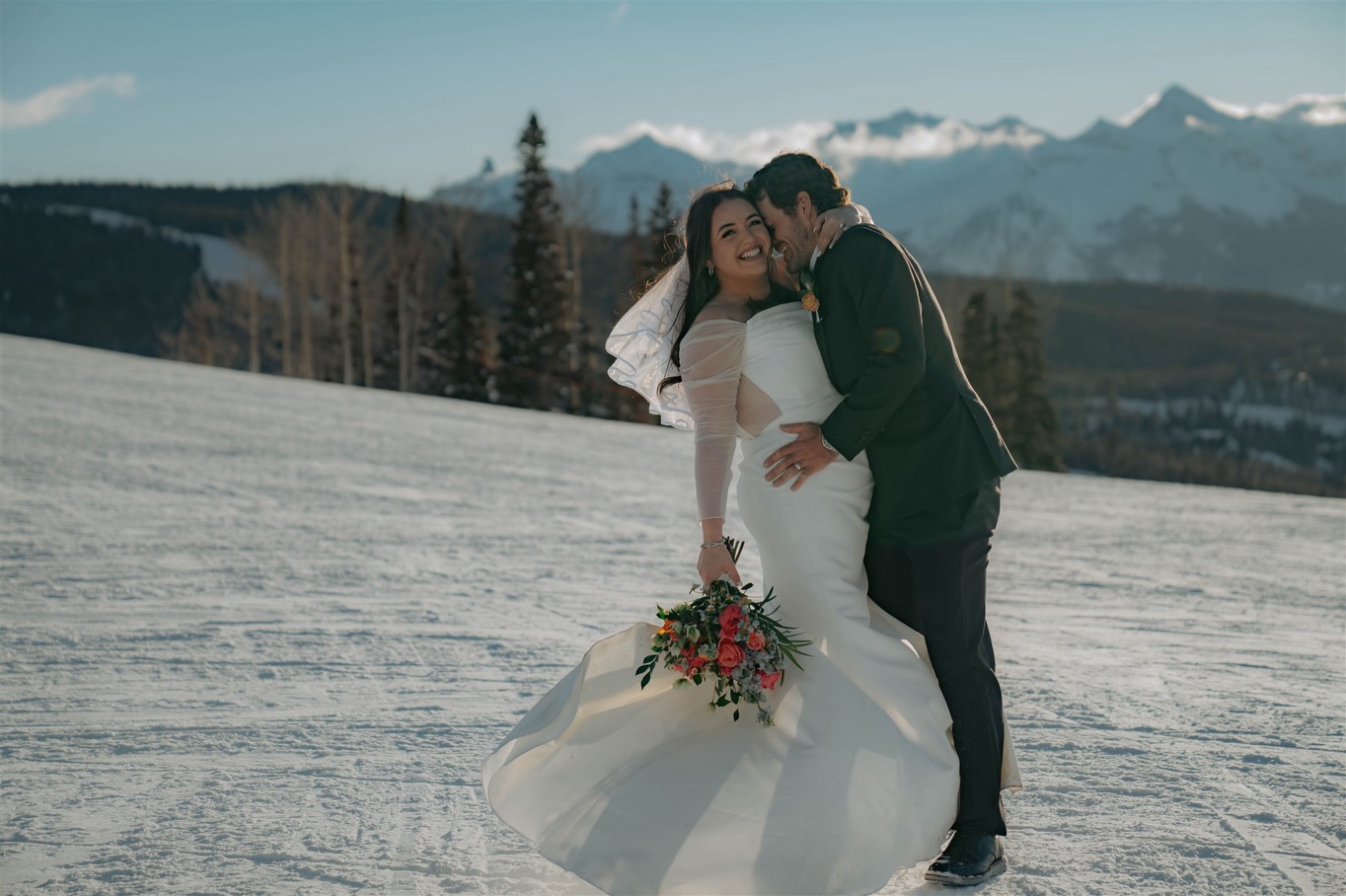 ✨ The snow has finally arrived and those temperatures have dropped! ✨
💍 Throwing it back to the second coldest session I’ve had here in Telluride! From looking at the photos you would never believe how cold it actually was. This is just a reminder that weather comes second to love!
❄️ The weather you get on your engagement or wedding day becomes apart of the magic. Snow, wind,clouds, or light changes create movement, emotion and photographs you could never plan.
✨ When you stay open to it, the unexpected often becomes the most beautiful part of the story. ✨