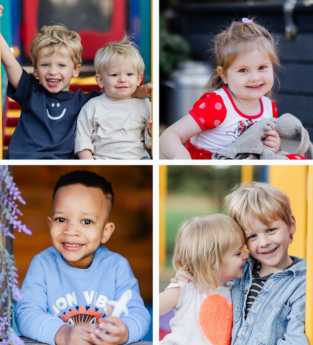 A few beautiful moments from last year’s daycare photography
We now have just a couple of spots left for 2026 daycare photography.
If you’d like us to photograph your little ones this year, please get in touch as soon as possible.