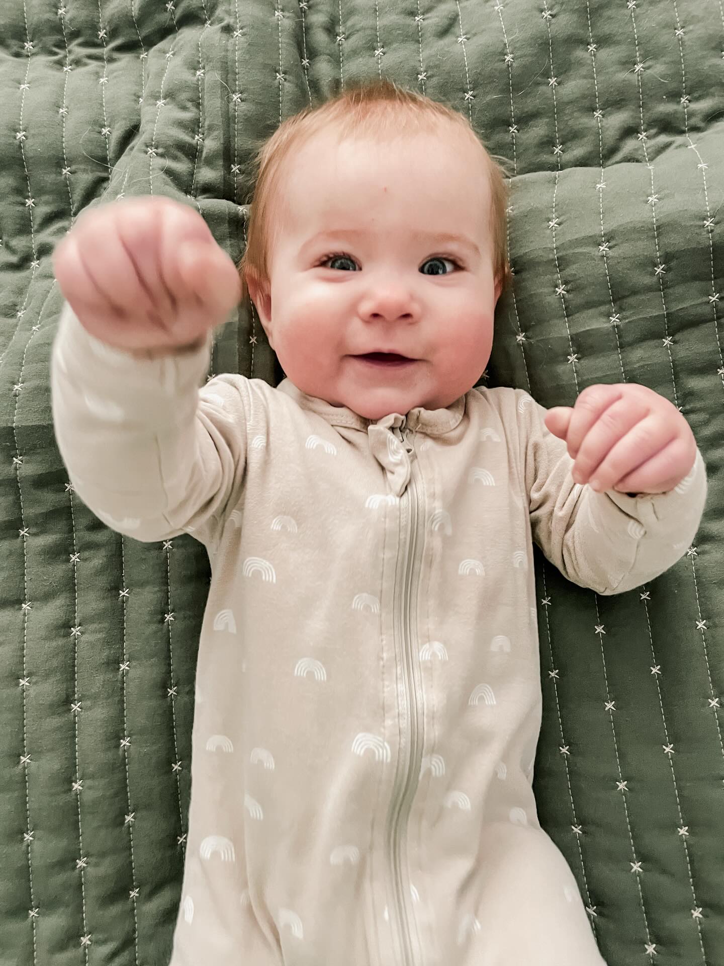 8 months!!
Bex is crawling and already trying to walk and I’m not ok! 🥹 She is starting to play with Oakley and it is so cute to watch. Oakley treats her like her life size doll and Bexley loves her stroller rides. She basically wants to do whatever Oakley is doing.
It is hard watching her get so big so fast but this is my favorite part of development because they learn so much so fast. The baby mind is fascinating and I really wish we knew what they were thinking (aside from the obvious: “I wonder what this tastes like”)
•
•
•
•
•
#8months #girlmom #sisters #bonded #development