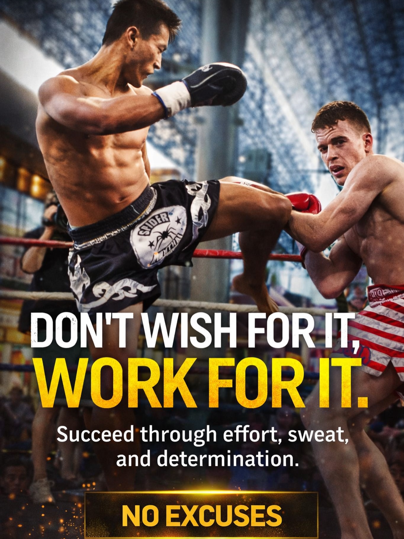 WEVE BEEN DOING THIS 2007. DONT JUST WISH FOR IT. WORK FOR IT.
#muaythai #spidermuaythai #socal #cali #oc #dtsa #fightlife #thaiboxing #fitness