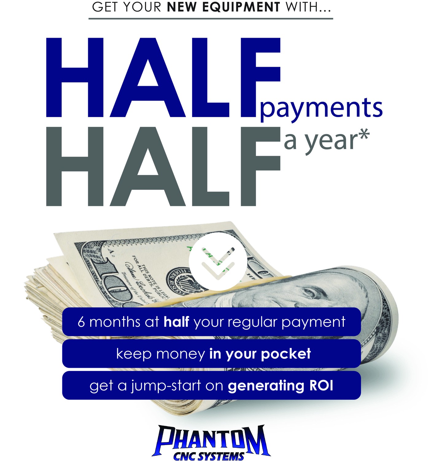 You’ve been eyeing a Phantom for a reason 👀
Now’s the time to make it happen. With HALF payments for the first year through Genevia Capital, you can keep more cash in your pocket while your Phantom starts paying for itself. Let’s stop waiting and start cutting.
#smallbusinessgrowth #shopowners #growyourbusiness #roi
#productionready #investmentinbusiness #phantomcnc
#phantomcncsystems #cncpower