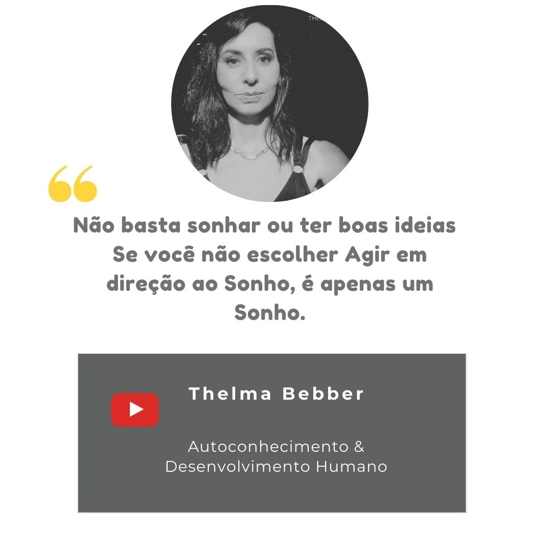 Quando eu paro de colecionar ideias,desculpas, ou excesso de planejamento sem ação. Eu escolho mudar o foco para ‘como posso fazer acontecer?’, uma nova atitude nasce — e eu consigo.
Como é para você?
Acompanhe o vídeo completo no canal do Youtube@thelmabebber
Aproveite e se inscreve por lá.
