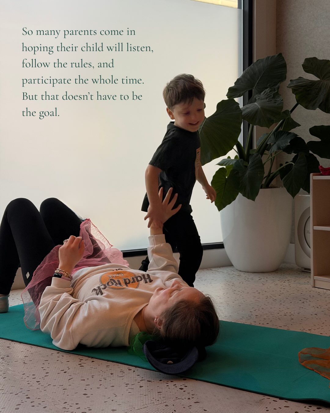 The goal of family yoga?
✨ A stress-free class. ✨
Parent/child yoga is meant to be fun and carefree—for everyone.
But then class starts… and your child takes off running, testing boundaries, seeing what they can get away with. You give the look. You ask them to sit back down.
And suddenly?
You’ve handed them a button to push and a rule to break.
Now everyone else is participating, your child is doing the exact opposite, and what was supposed to be joyful turns into a power struggle. No one is having fun. Anyone else? 🙋♀️
So many parents come in hoping their child will listen, follow the rules, and participate the whole time.
But that doesn’t have to be the goal.
At True Roots Family Yoga, we don’t expect children to listen and participate every. single. time. We see behavior as communication.
Running around? That’s information—big energy that needs bigger movement.
Not wanting to try a pose? That’s a cue—they may need to see that it’s safe to see you try, wobble, fail, and try again.
Family yoga isn’t about control.
It’s about connection, regulation, and meeting children and families exactly where they are.
✨ Wiggles and giggles encouraged. ✨
👉 If you’re ready for a family yoga class that feels supportive instead of stressful, come join us.
👉 Drop a 💛 in the comments or DM us “FAMILY” to learn more and save your spot.
#familyyoga #kidsyoga #connection #sanfrancisco #family truerootsfamilyyoga