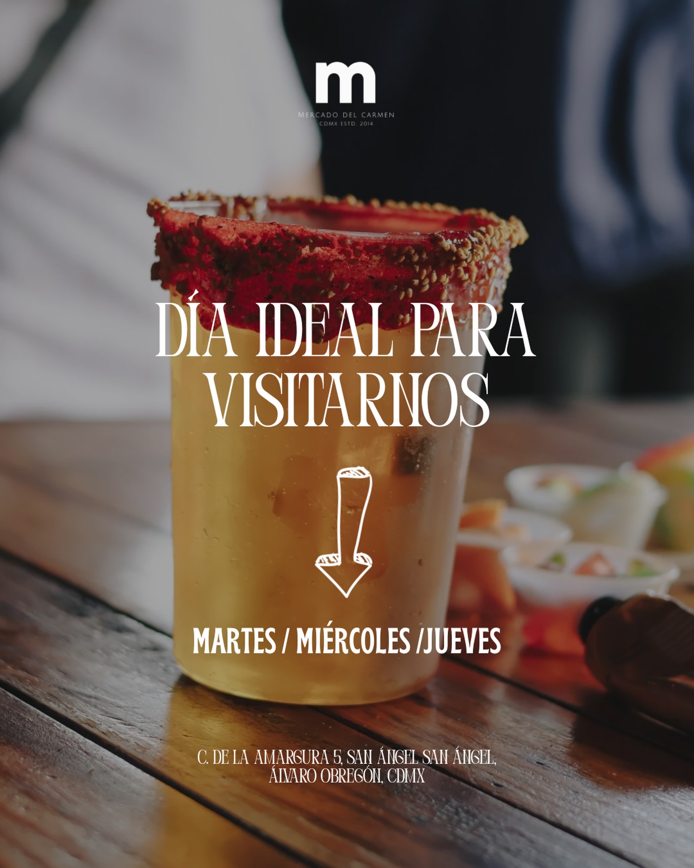 No esperes hasta el fin para venir a Mercado del Carmen.
Te esperamos 💫
#mercadodelcarmen #sanangel #plansurcdmx #foodies #marcasmexicanas