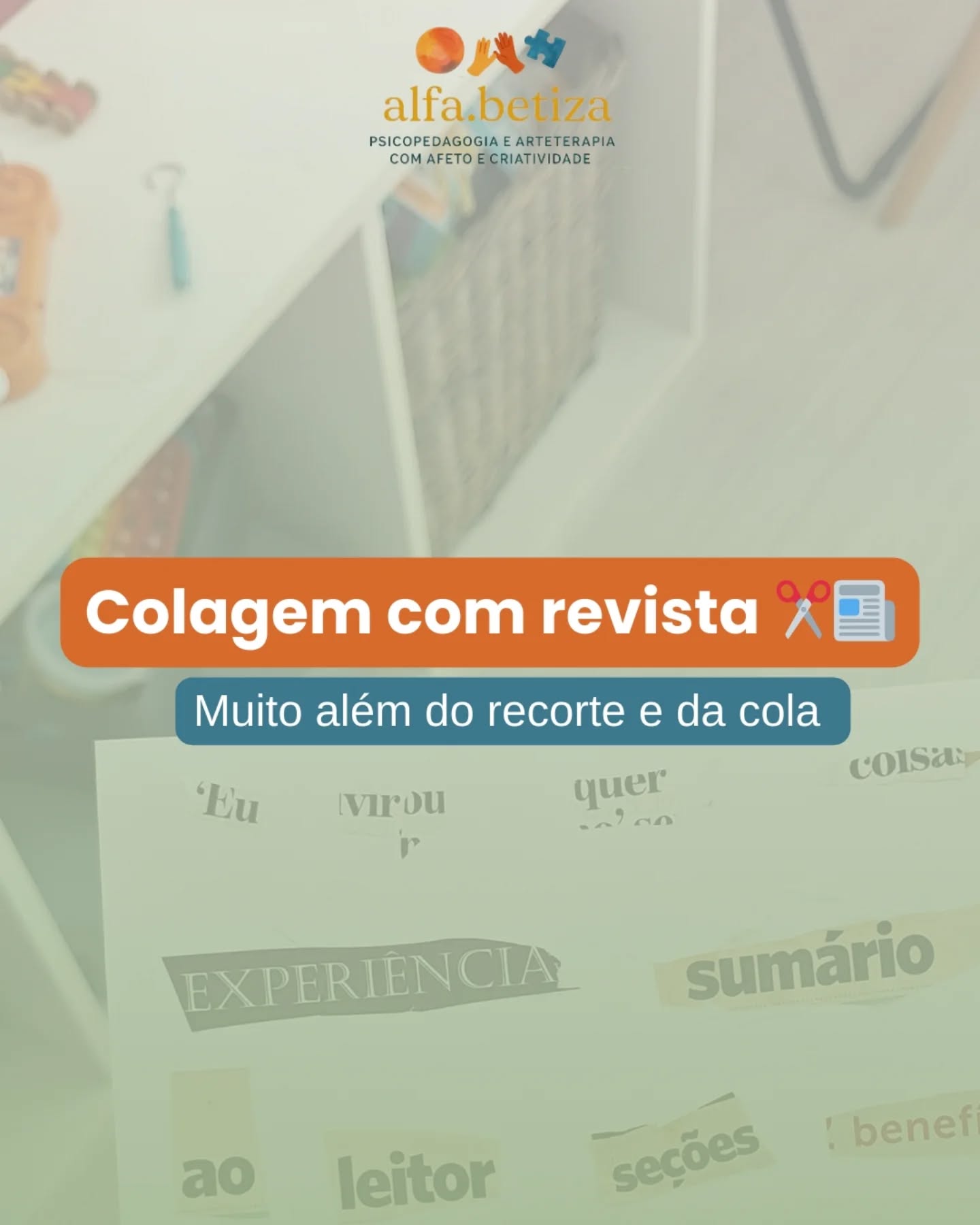 Pensando e escrevendo esse post lembrei que minhas práticas expressivas na Psicopedagogia pela Arteterapia me dão essa possibilidade de trabalhar com revista, jornais, livros escolares antigos, encartes de mercado e lojas, mas que são recursos que, hoje em dia, estão quase obsoletos do cotidiano.
Mesmo assim, não perdem seus potenciais de suporte vivencial na aprendizagem.
O mundo é cíclico! Fico daqui torcendo para que materiais como esses tornem cotidianos novamente 😄😅
Beijos, Lorena ✨️