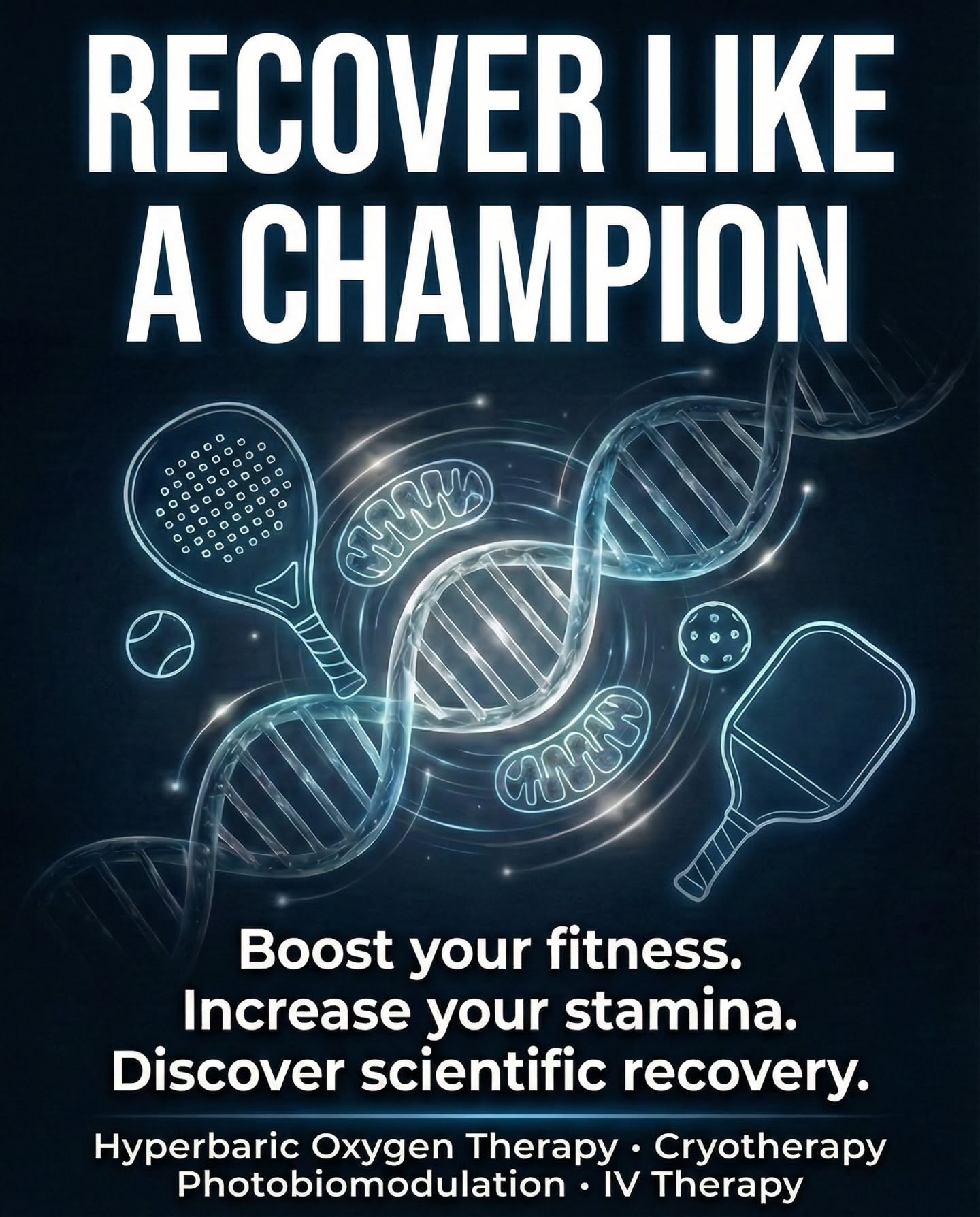 If you’re a padel or pickleball enthusiast in Goa, there’s only one place to level up your game.
Get rid of those niggling post-session elbow, shoulder and knee pains.
Recover faster.
Boost your stamina and VO₂ max.
Drop by - experience scientific recovery and bio-hack your way to the top of your league.
Recover like a Champion!
📍 Reverse Infinity | Goa’s only bio-hacking lab
DM us for more info! Or WhatsApp +918830049616
#padel #pickleball