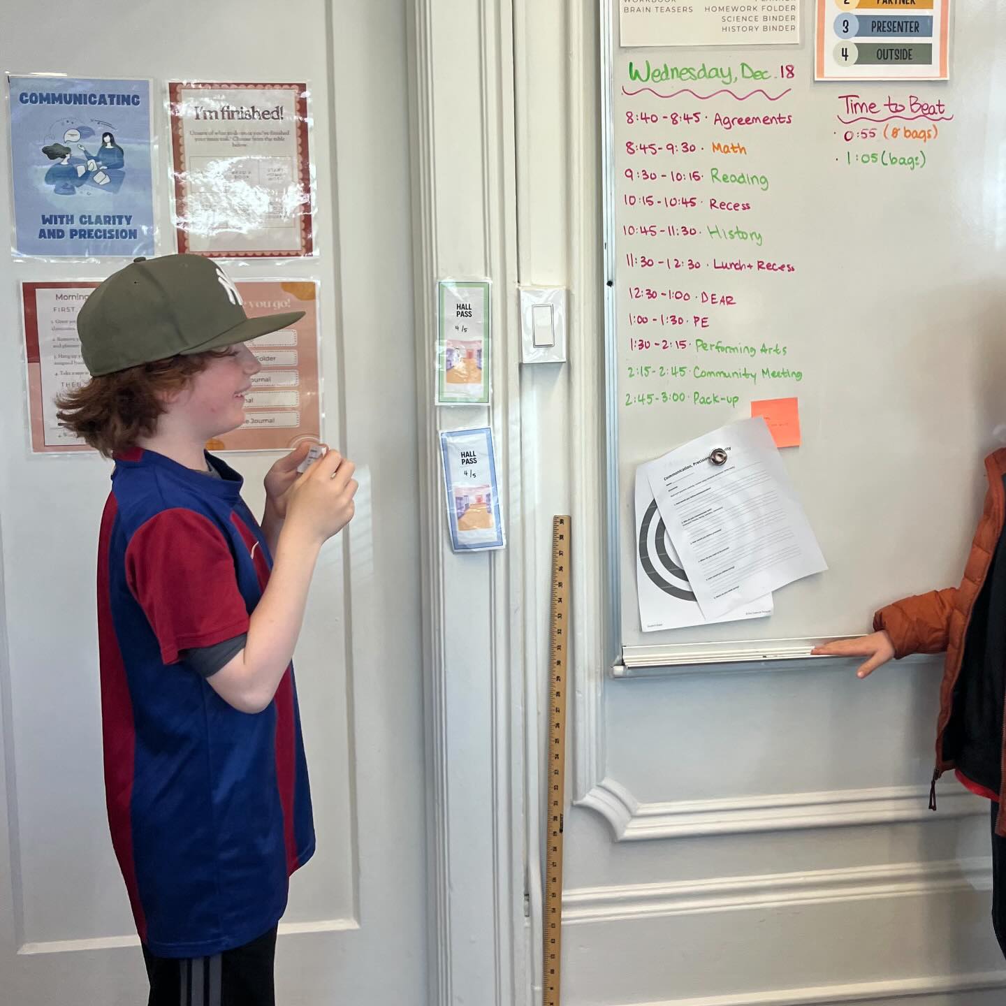 Last month our Habit of Mind was Communicating with Clarity and Precision. Our 4/5 students explored this idea deeper in their classroom through discussion and game play!
Students started with the following discussion questions:
1. What is your best definition of “clarity”?
2. What is your best definition of “precision”?
3. Who are some people in your life you communicate with every day?
4. When does that communication need to be clear and precise?
After our discussion, students played a game of Taboo using words and phrases that were familiar to them (ie Roblox, Minecraft, Harry Potter, etc). They had to be precise with their language to lead their partner to guess the correct word or phrase without saying any of the “taboo” words.