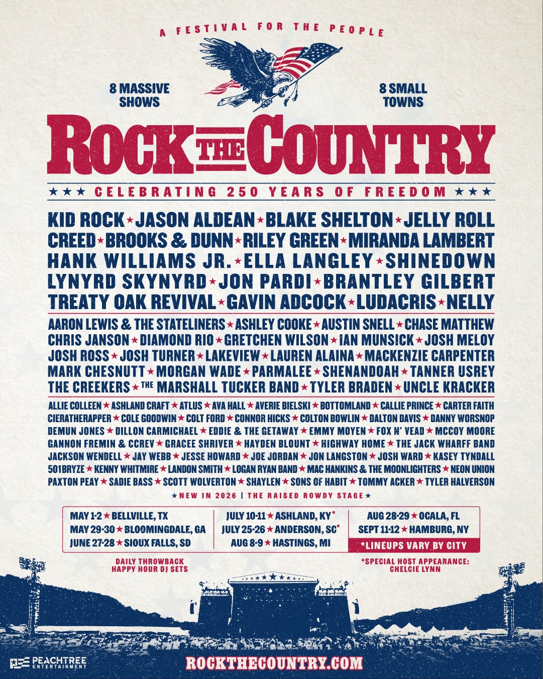 Rock The Country 2026 ๐บ๐ธ Presale starts Friday, January 16th at 10am local.