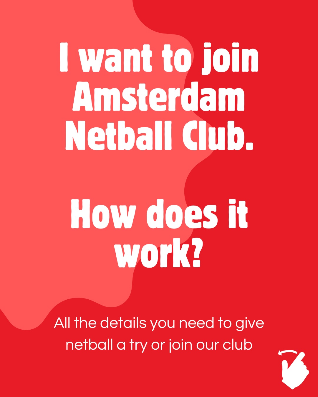 All the info you need to join our wonderful netball club π₯°π₯° Even more info at www.amsterdamnetball.com