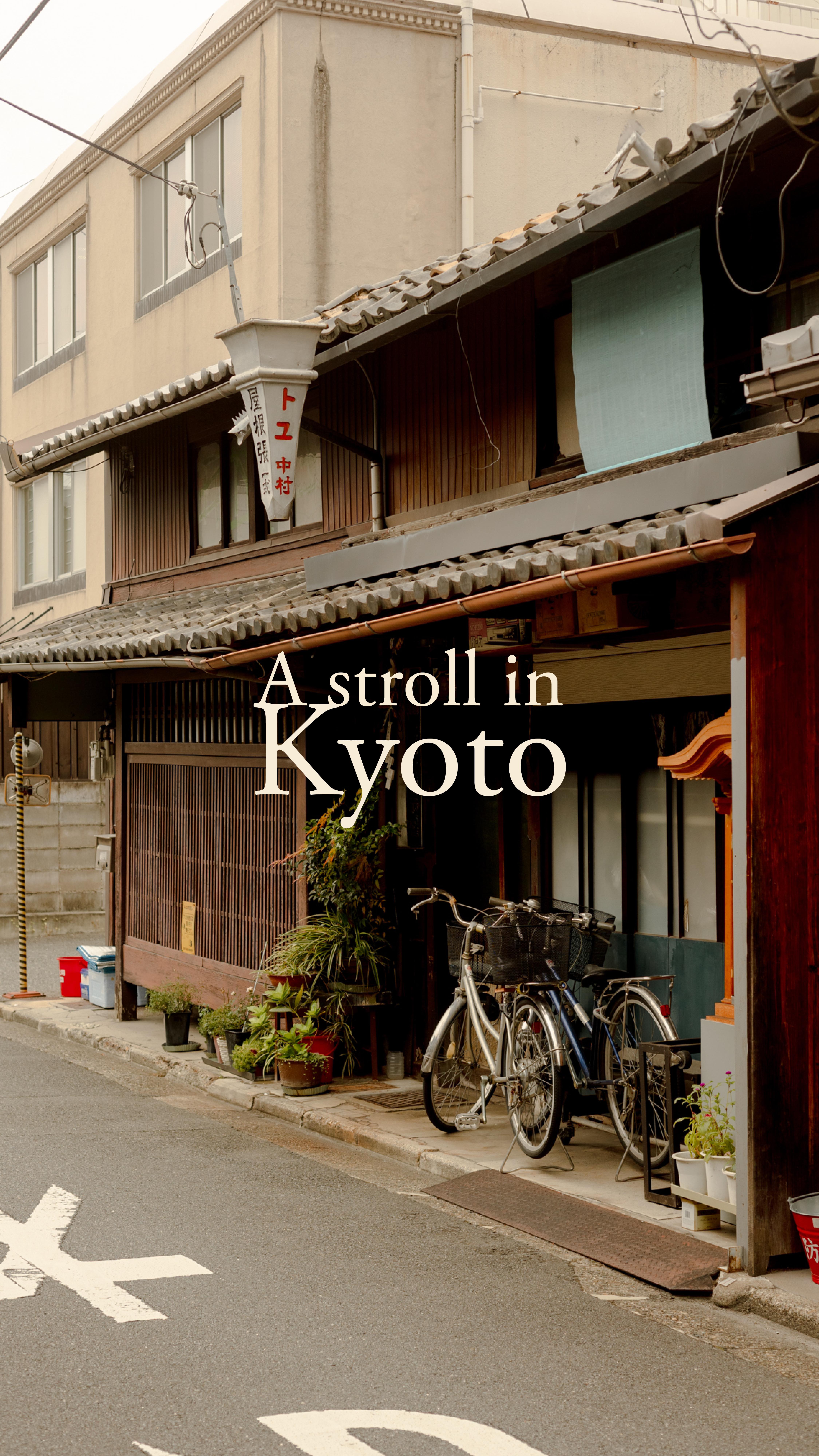 A quiet stroll in Kyoto. Simply getting lost between narrow lanes and traditional houses
#lodestarsanthology #Kyotostroll