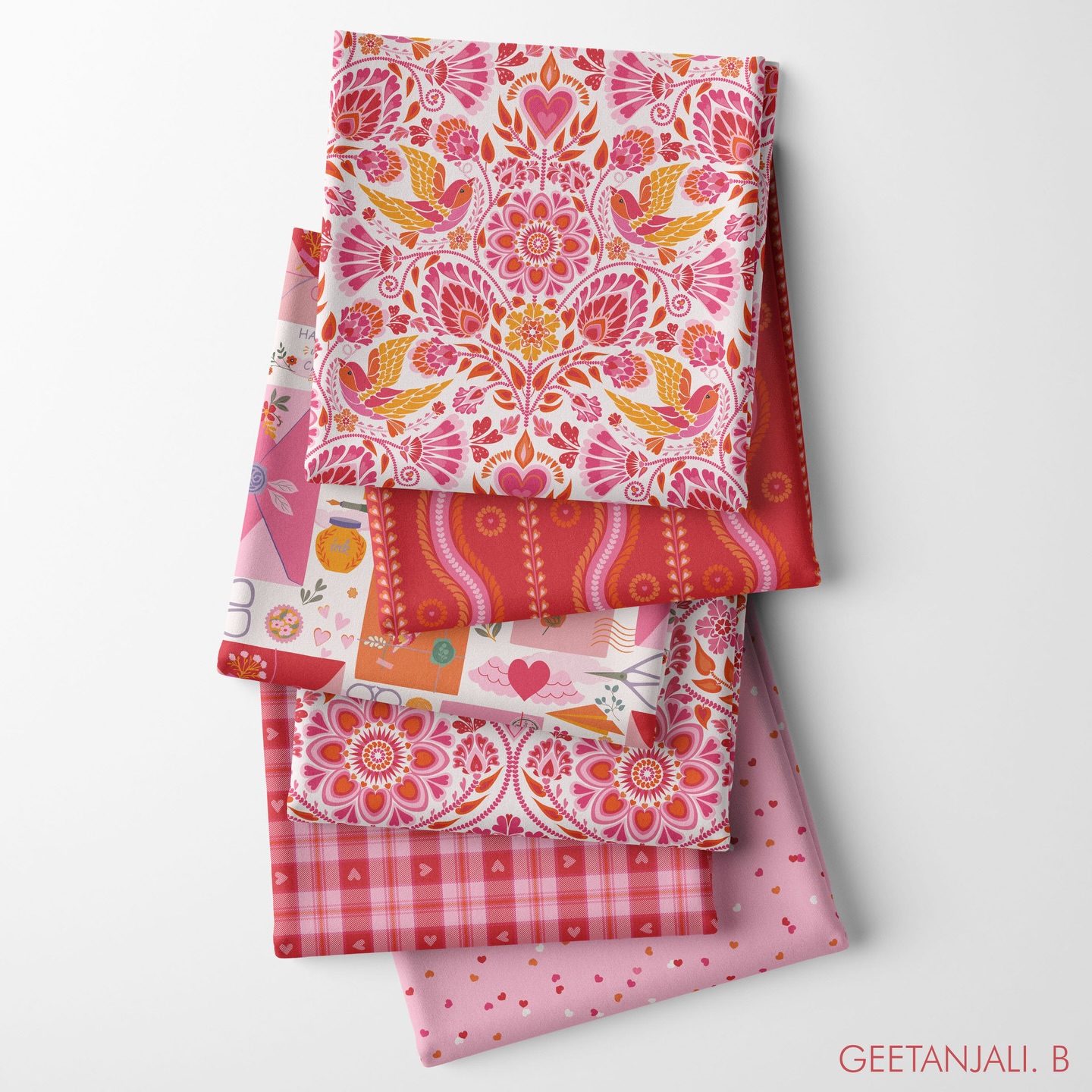 Still one of my favourite Valentine prints 💕
I added a few new patterns to this collection, so it felt like a good time to reshare — it’s up on Spoonflower. 💓❤️
Collection name: Hearts and Harmony
Collection ID: 1439012
.
.
.
#valentines #spoonflowerfabric #spoonflower #patternlicensing #surfacepatterns ❤️