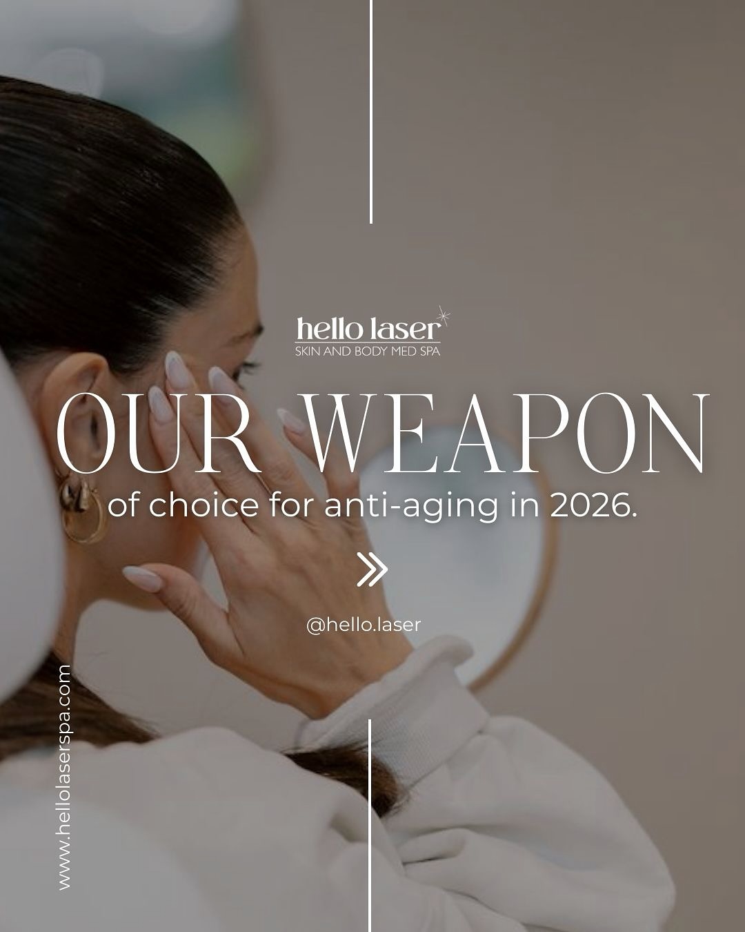 The anti-aging approach we’re taking into 2026 ✨
Great skin isn’t about one treatment, it’s about consistency and smart choices. Daily SPF to protect. Sofwave for a non-invasive lift. SkinPen to refresh and rebuild collagen. And professional-grade skincare to maintain results between visits.
At Hello Laser, we focus on preventative aging and long-term skin health through customized med spa treatments and expert skincare guidance. When in-spa treatments are paired with the right at-home routine, your skin stays smoother, firmer, and youthful year after year.
📍 Scottsdale | Biltmore | Tempe
✨ Book your consult and start your 2026 skin plan today