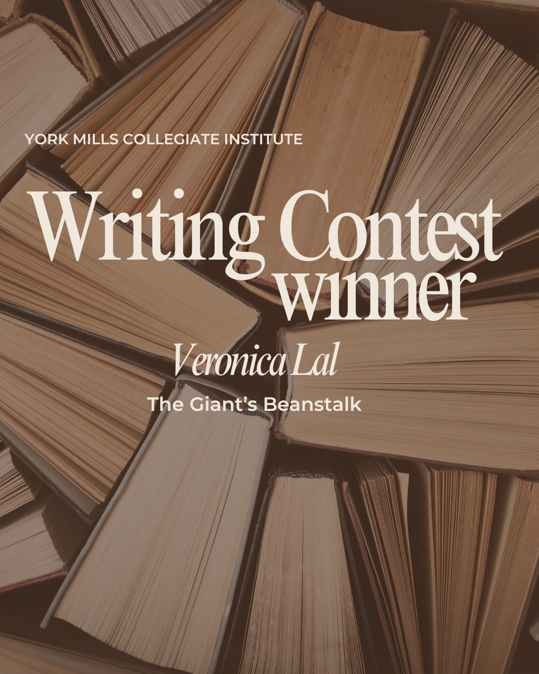 Congratulations to Veronica Lal for winning York Mills Collegiate Institute's writing competition! 🎉
The winning short story 'The Giant's Beanstalk' is an innovative retelling of the classic fairy tale 'Jack and the Beanstalk', and you will be shocked by the ending! 🖋
You can read it on @ym.titantimes newest issue, and in The Creative Coterie's blog, available through our website. Additional congrats to Julia Tolciu for winning runner-up with her story, 'Sleep and Restart', and thanks to @ymcreativewriting for the collaboration!
ೃ⁀➷ The Creative Coterie is an online guild of young writers looking to amplify their creative work through collaboration, learning, and feedback. We produce quarterly anthologies and blogs of our writing and art.
Support our work by subscribing to our blog and following our journey! *+:。.。
#creativewriting #writingcompetition #litmag #yorkmillscollegiateinstitute #writer #youngwriter #writerofinstagram