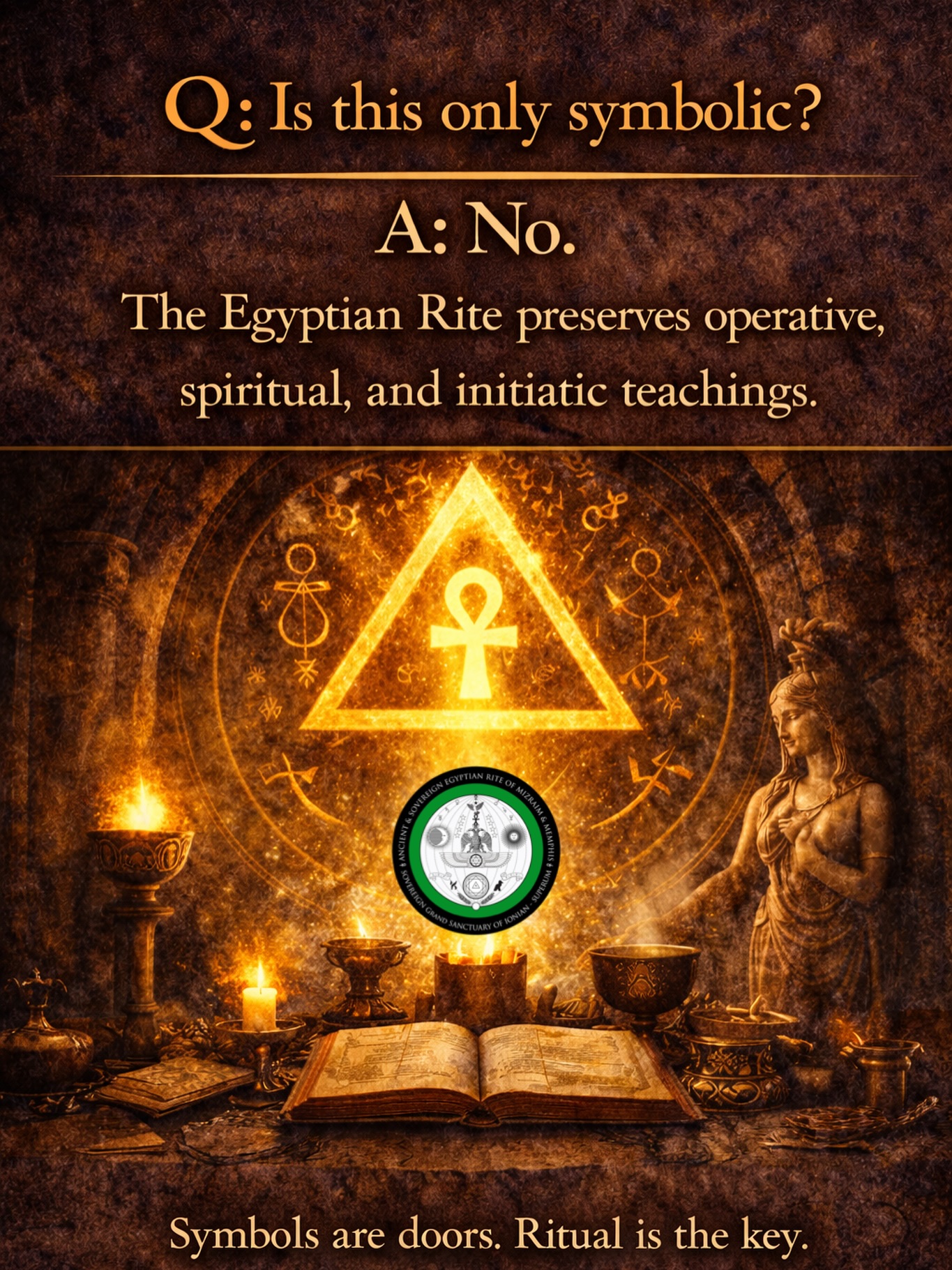 We provide full curriculum, in Theory and Practice to perpetuate esoteric initiatic teachings.