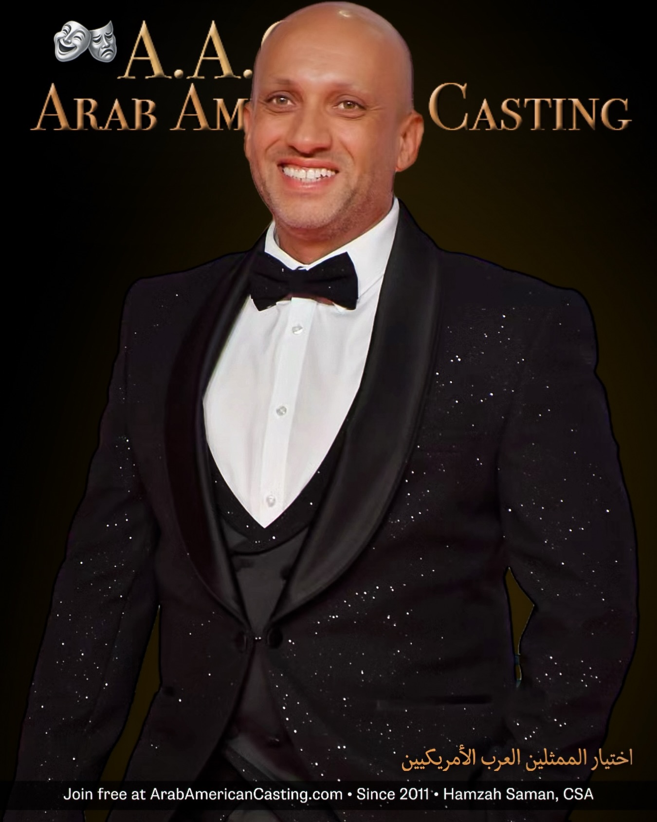 Marwan — actor & TV presenter.
Selected credits include House of Setnakht and Fasel wa Na’ood.
Proud to feature him as an Arab American Casting community member.
Join free: ArabAmericanCasting.com