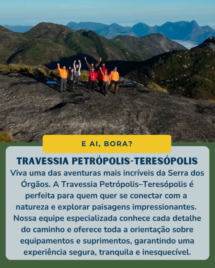 A travessia Petrópolis Teresópolis é mais do que uma trilha. É uma das experiências mais intensas e marcantes do montanhismo brasileiro.
A Rodrigo Índio Tours te convida para viver essa jornada clássica no coração da Serra dos Órgãos. São dias de caminhada entre vales, cristas de montanha e paisagens que impressionam a cada passo. Castelos do Açu, Pedra do Sino, mirantes infinitos e a sensação constante de estar acima de tudo.
Essa travessia exige preparo, respeito e consciência. Por isso, ela é conduzida com planejamento, segurança e guias experientes, cuidando de cada detalhe para que você possa focar no essencial: caminhar, superar e se conectar com a natureza.
Não é sobre chegar rápido. É sobre viver o caminho, dividir histórias, sentir o corpo trabalhar e a mente silenciar. Se você busca uma experiência verdadeira, desafiadora e inesquecível, a travessia Petrópolis Teresópolis te espera. Pela Rodrigo Índio Tours.
#travessiapetropolisteresopolis #serradosorgaos #trilhas #trilheirosdobrasil #trilhasdobrasil