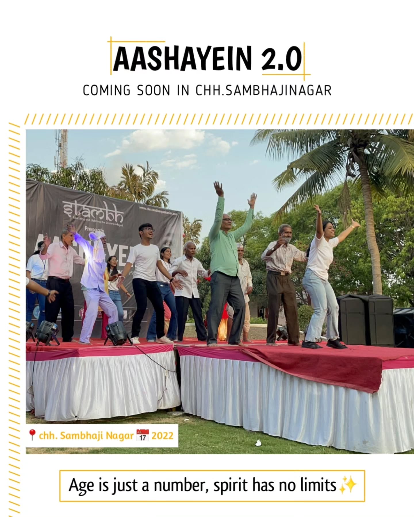 Bridging generations, one heartbeat at a time. ❤️ From laughter on the field to magic on the stage—this is why we do what we do. Aashayein 2.0 is coming! 🌟