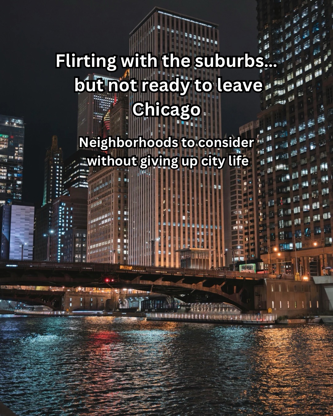 Flirting with the suburbs… but not ready to leave Chicago.
If you love your Chicago lifestyle but want a little more space, quieter streets, or an easier pace, these neighborhoods are worth a closer look. They still offer walkability, great food, community, and that unmistakable city energy, just in a slightly softer version.
Roscoe Village
North Center
Lincoln Square
Ravenswood
Edgewater
South Loop
Sometimes the next move isn’t about leaving the city.
It’s about finding the Chicago neighborhood that fits your life right now.
If you’re thinking about moving within Chicago, downsizing, or simply exploring the best Chicago neighborhoods to live without heading straight to the suburbs, you’re not alone.
Comment GUIDE for my Chicago neighborhood guide.
Save this if you’re in your “not ready to leave Chicago” era.
Chicago neighborhoods |Best Chicago neighborhoods to live |
Moving within Chicago |
Chicago lifestyle neighborhoods |
Chicago neighborhoods with more space