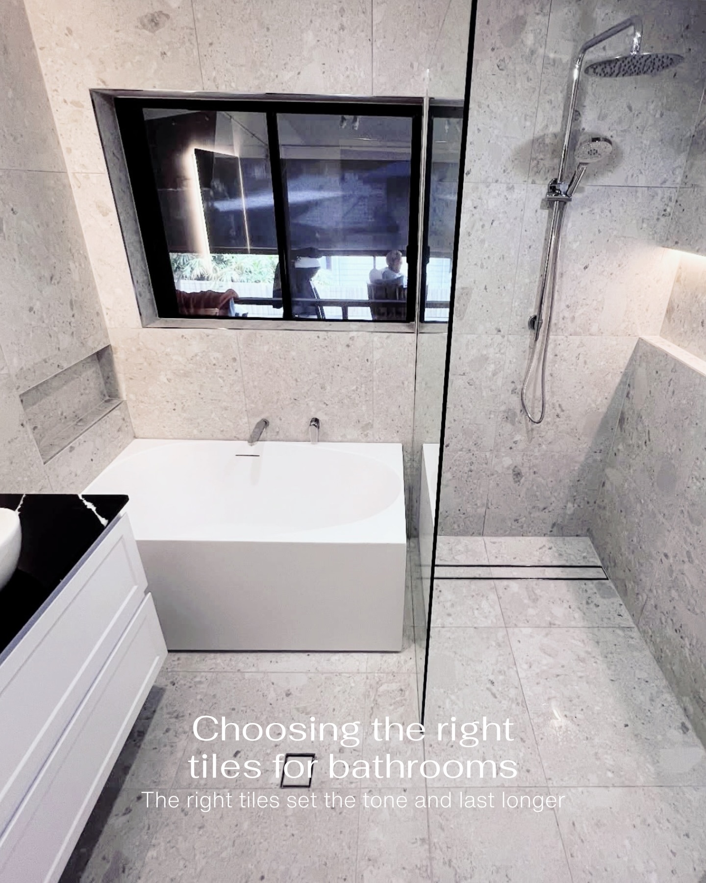 Choosing the right bathroom tiles makes all the difference
The right tiles set the tone, last longer, and elevate your entire space.
At ACE, we help you select tiles that suit your bathroom and lifestyle, backed by high-quality craftsmanship and attention to detail in every renovation.
Brisbane bathroom renovations | Expert tile selection
Ready to get it right from the start?
Inquire with us today.
#acebuiltco #renovation #bathroom #tile #brisbane