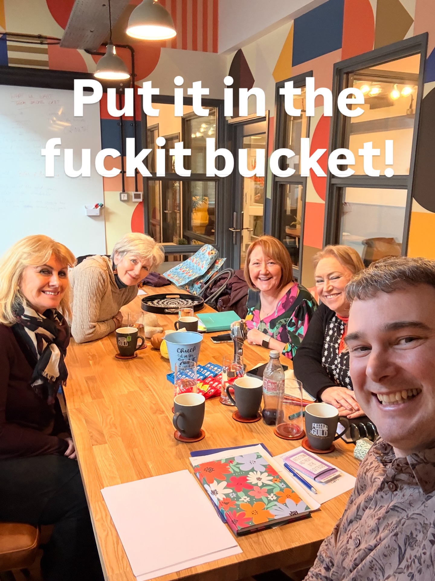 What’s going in your fuckit bucket today?
(Everything said at the first Badass Business Lab yesterday is confidential, but I asked what they wanted to share publicly.)
Rebecca brought me a late Christmas present - a “fuck it bucket.” 🤣 and at the end of the session everyone wrote down something they needed to let go of.
This went in:
Stop trying to be perfect on social videos.
Doubt.
It’s Jan 4th and business is quiet… fuck it!
Stop thinking I’m not good enough.
Sound familiar?
We’re all human, we all overthink and doubt ourselves.
We overcome it by working TOGETHER with other humans - we’re wired that way.
That’s what the badass Lab is about. Come together, name our goals and our shit out loud, commit to what we want in the presence of other amazing people, know we are enough, and help each other go out there and smash it!
We’d love to hear what’s going in your fuckit bucket today?
Amazing morning with @precisionhrlimited @trixpixmedia @taste_of_spanish and Jacqui weir.
#badass #businesslab #accountability #reflectiverebels #businesswoners