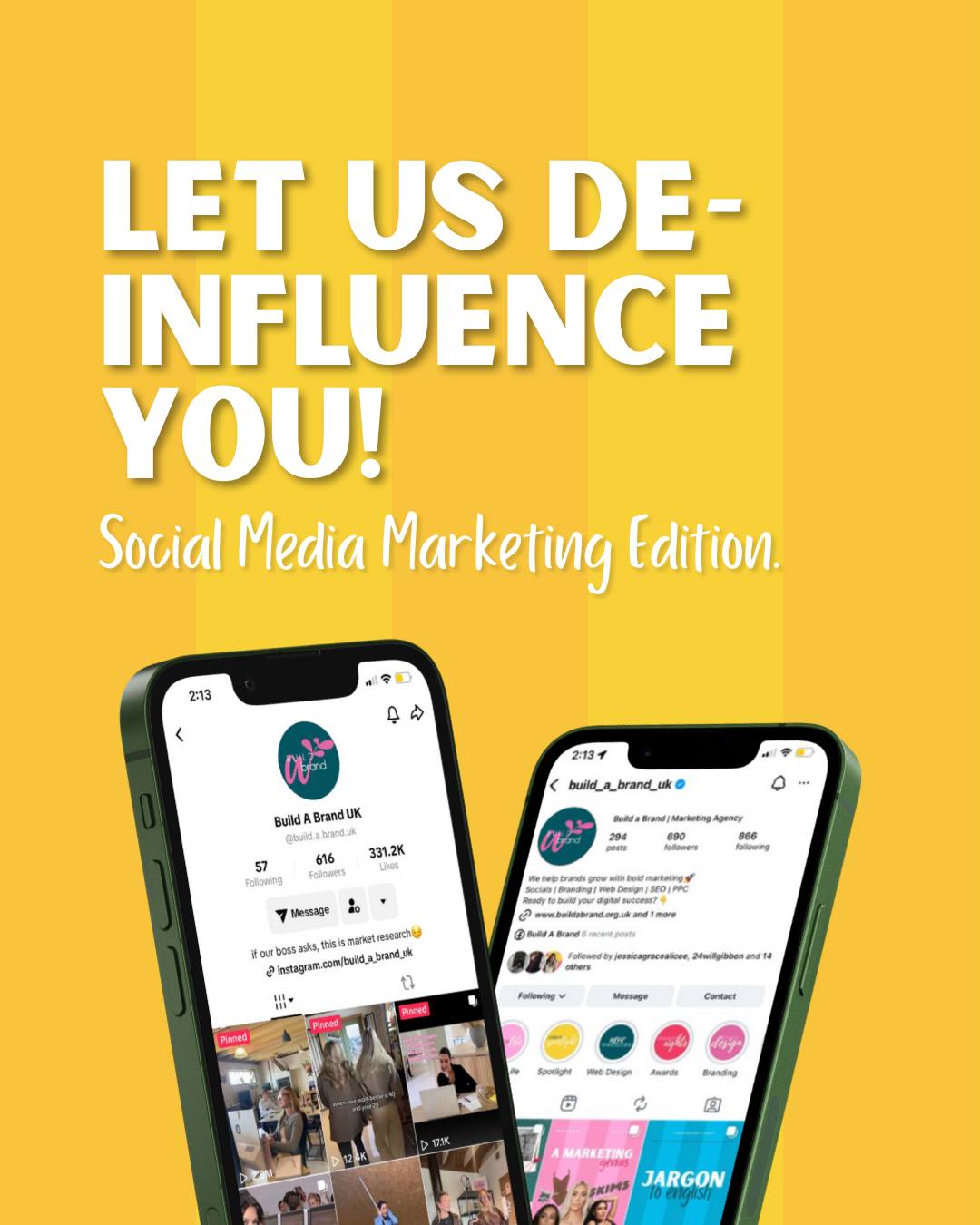 Let us de-influence you! ✨Social Media Marketing Edition.
“You need to be on every platform”
You don’t need TikTok, Instagram, LinkedIn, X, YouTube and Threads. Pick the 1–2 platforms where your audience is actually active and go all in there.
“Posting every day is the only way to grow”
Daily posting doesn’t equal quality or Consistent, valuable content (even 2–3 times a week) outperforms burnout posting.
“Virality = success”
Viral views don’t automatically convert to sales or loyal followers. Small, engaged audiences drive more revenue than big, silent ones.
“Trends are everything”
Chasing every trend dilutes your brand voice. Trends should support your message, not replace it.
#BuildABrand #Deinfluencing