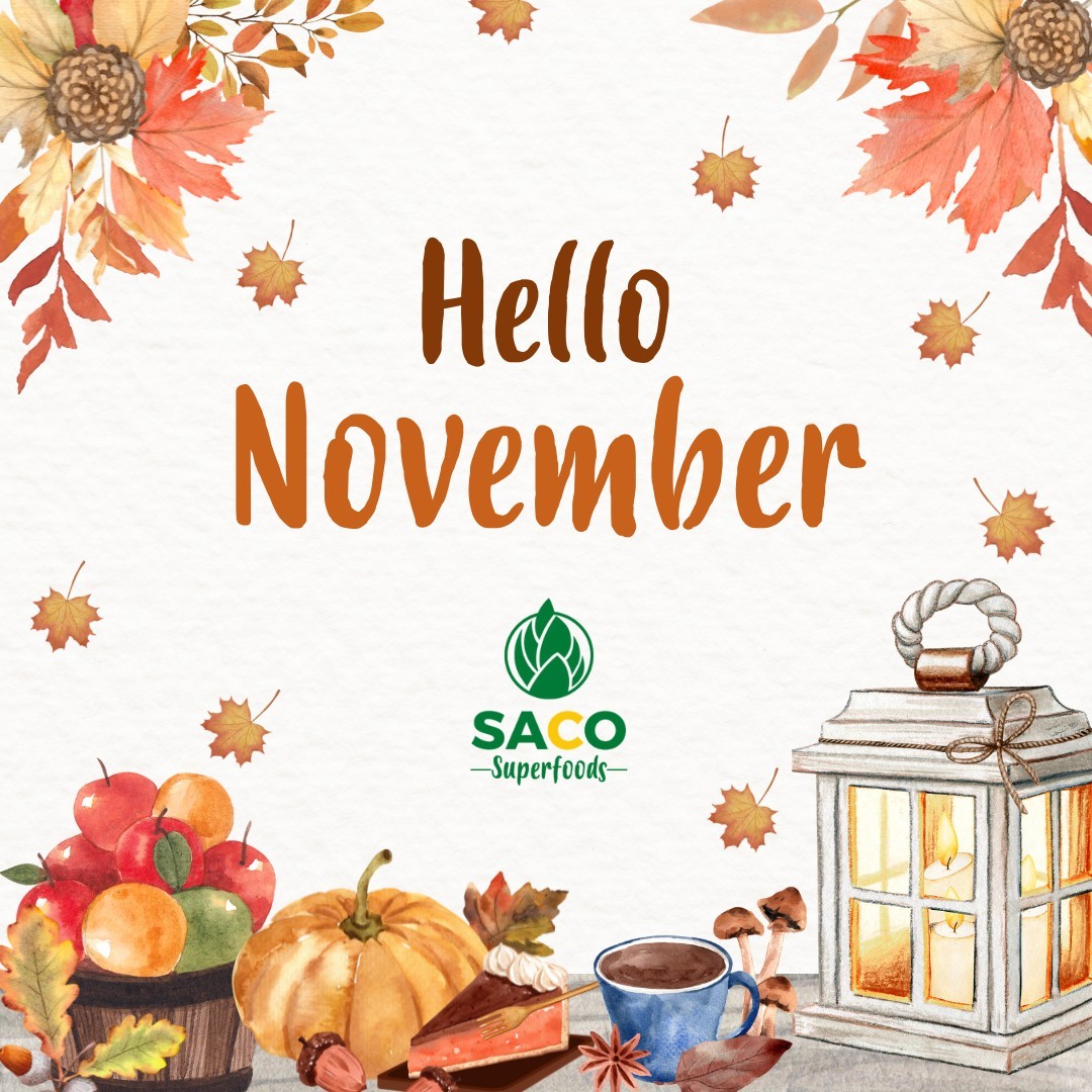 🍂 Happy November Everyone 🍂
Even though the days are getting colder, and it's getting harder to get out of bed 🤣 I am looking forward to what this month shall bring…and all the hot drinks ☕😋
Hope this new month is filled with goodness and lots of hot chocolate for us all 😆
#blackbusiness #blackvegan #november1st #novembermood #november #novembre #vegan #novembertoremember #novembergoals #novemberishere
#veganmonth #blacknovember #sweetnovember #novembervibes #november #november1st #november2022 #november22 #welcomenovember
#welcomenovember🍁 #welcomenovember🙌 #hellonovember #hellonovember🍂 #hellonovember🍁
#hellonovember🍁🍂 #hinovember #novemberhascome
#sacosuperfoods #novemberfirst #firstnovember