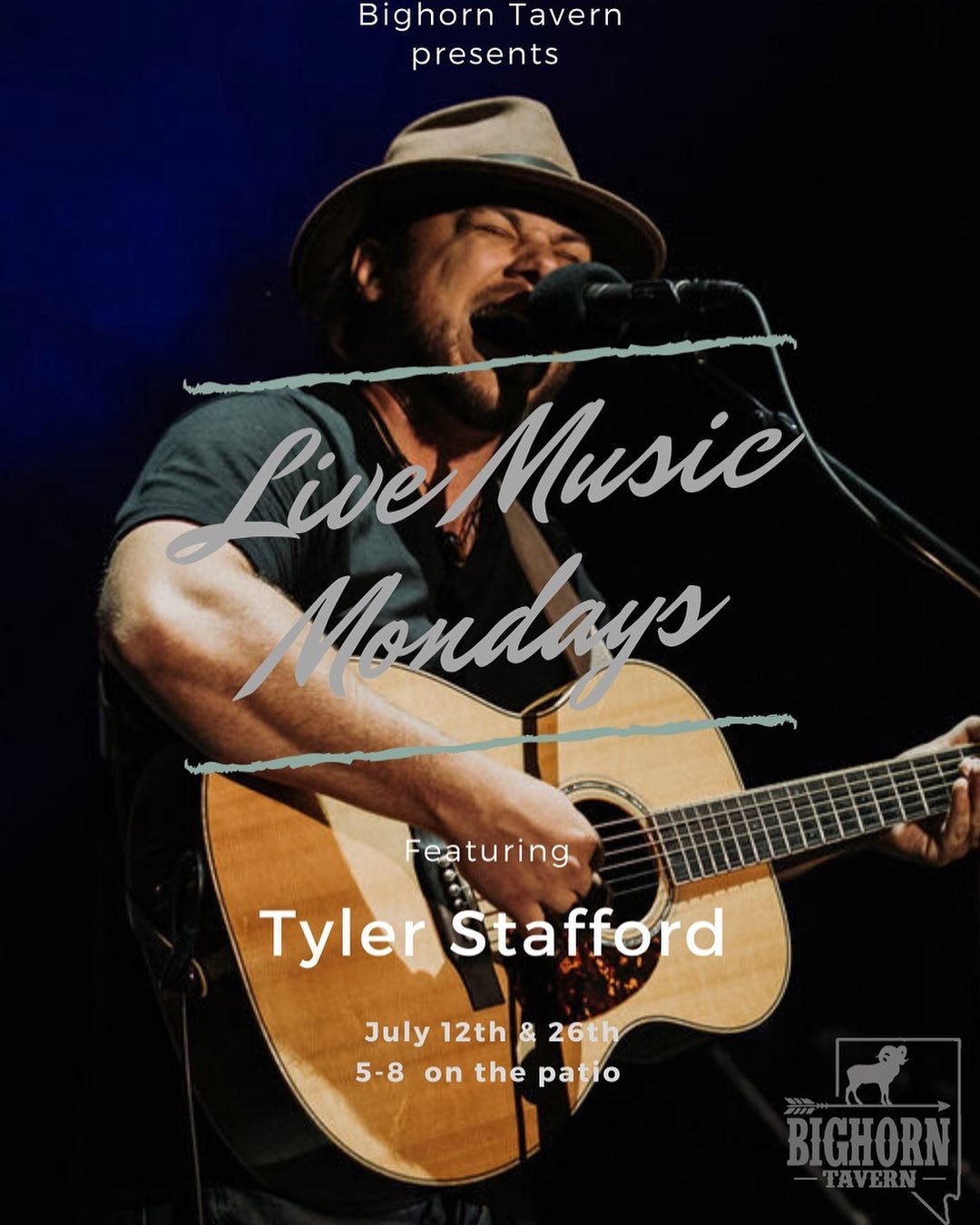 Tonight and every other Monday through the Summer I’m down @bighorntavern playing music on their amazing back patio. A little gem in Northwest Reno that’s become our neighborhood spot. Hope to see you soon!
#wilbornguitars #larriveeguitars #shubbcapos #renotahoe #tylerstaffordmusic #liveandlocal
