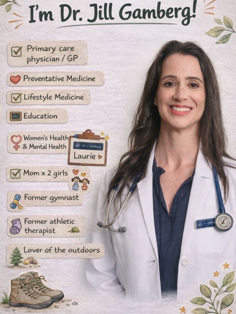 Meet the sisters behind the content 👯♀️💚
Real-life. Evidence-based health + wellbeing. Zero perfection.
We’re Laurie + Dr. Jill Gamberg—a sister duo sharing simple, realistic, science-backed ways to feel better in your body and mind…even with a full life and a packed schedule.
✨ Laurie: Lifestyle Medicine Practitioner + recipe developer (and proud high-fibre enthusiast). Background in neuroscience, psychology & medical genetics. Former EMT + crisis counsellor, mom of 3, passionate about postpartum support, and currently half-marathon training in Canadian winter 🇨🇦❄️
🩺 Dr. Jill: Primary care/family doctor (GP) focused on preventive medicine and health education, with a special interest in women’s health and mental health. Mom of two girls, former gymnast + athletic therapist, and happiest when outdoors 🌿
What you’ll find here:
🥗 simple, nourishing recipes that fit real life
🧠 evidence-based lifestyle strategies you can actually use
🤍 women’s health + mental health education
🏃♀️ realistic wellbeing routines for busy moms (small steps, meaningful impact)
If you’re into practical health tips, straightforward nutrition, and real-life habits that stick—you’re in the right place.
Tell us: what do you want help with most right now? 👇
#EverydayNutrition #WomensHealth #MentalHealthMatters #preventativemedicine #MomLife