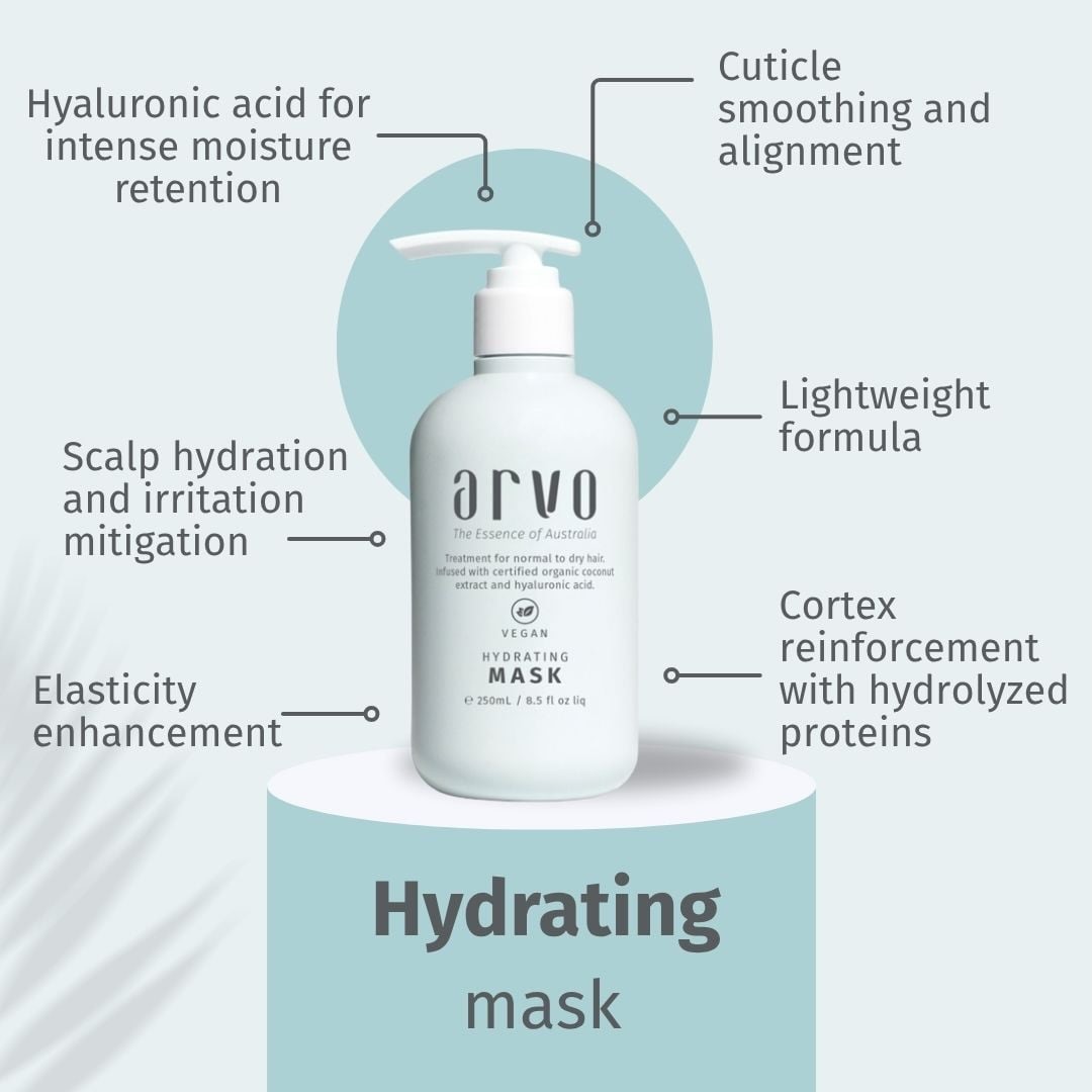 A lightweight mask that restores moisture, smooths the cuticle, and leaves hair feeling soft, balanced, and healthy from root to ends. 🩵
#arvohaircare #hairmask #veganhairtreatment #dryhair #brittlehair scalpcare