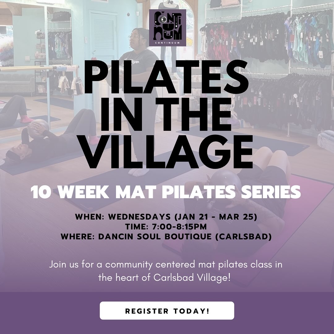 NEW CLASS - starts Wednesday January 21!
Thank you to all who shared interest in a weekly in-person mat pilates class. 10-week session begins next Wednesday, January 21 at 7:00 PM, hosted at Dancin’ Soul Boutique. Throughout this series, we’ll build strength, mobility, and body awareness through a thoughtful and empowering Pilates practice.
Link in bio to learn more and register. Comment below if you have any questions!