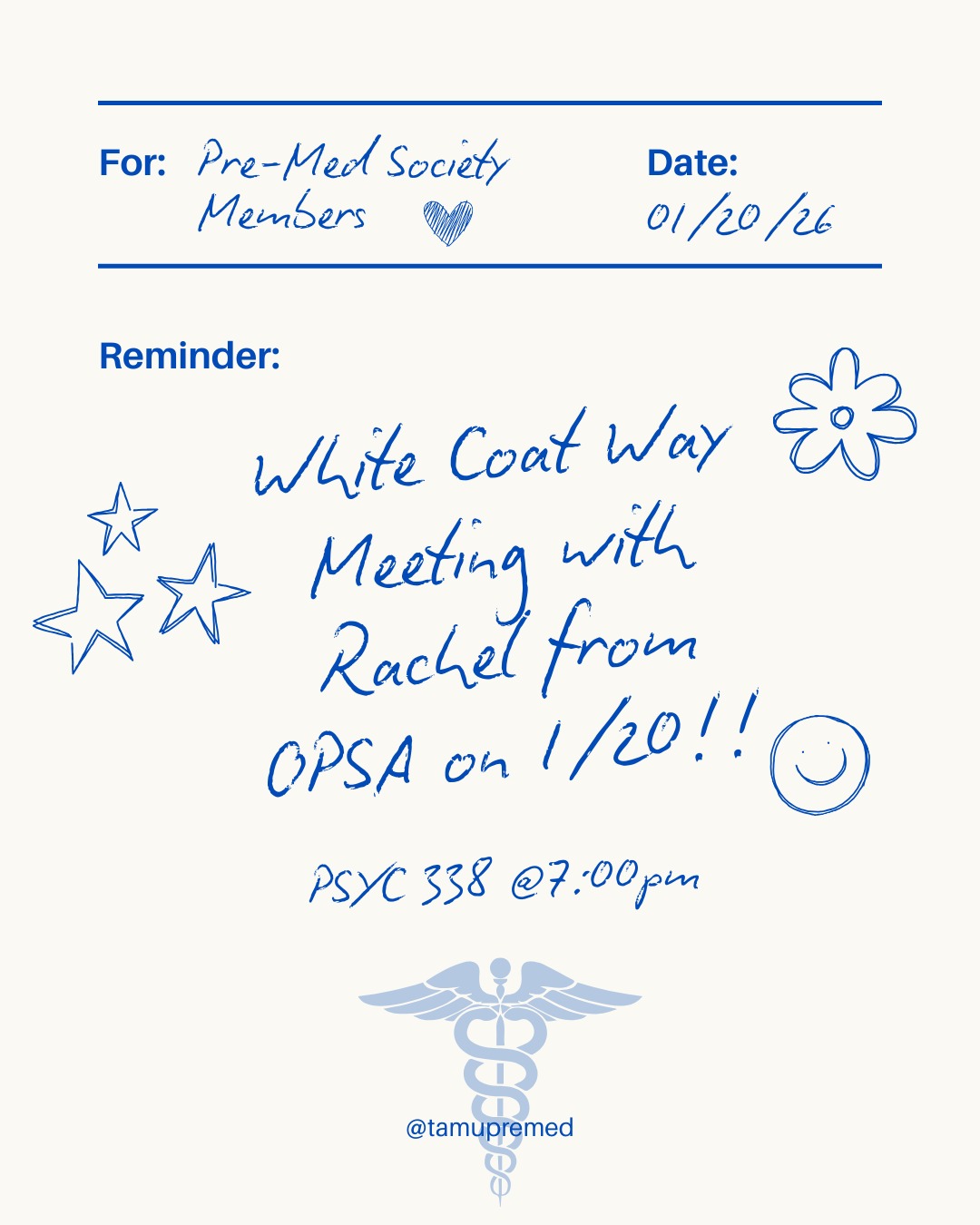 🚨 Reminder! Join us for our White Coat Way meeting tomorrow.
Don’t miss this chance to invest in yourself and your future. We can’t wait to see you there!