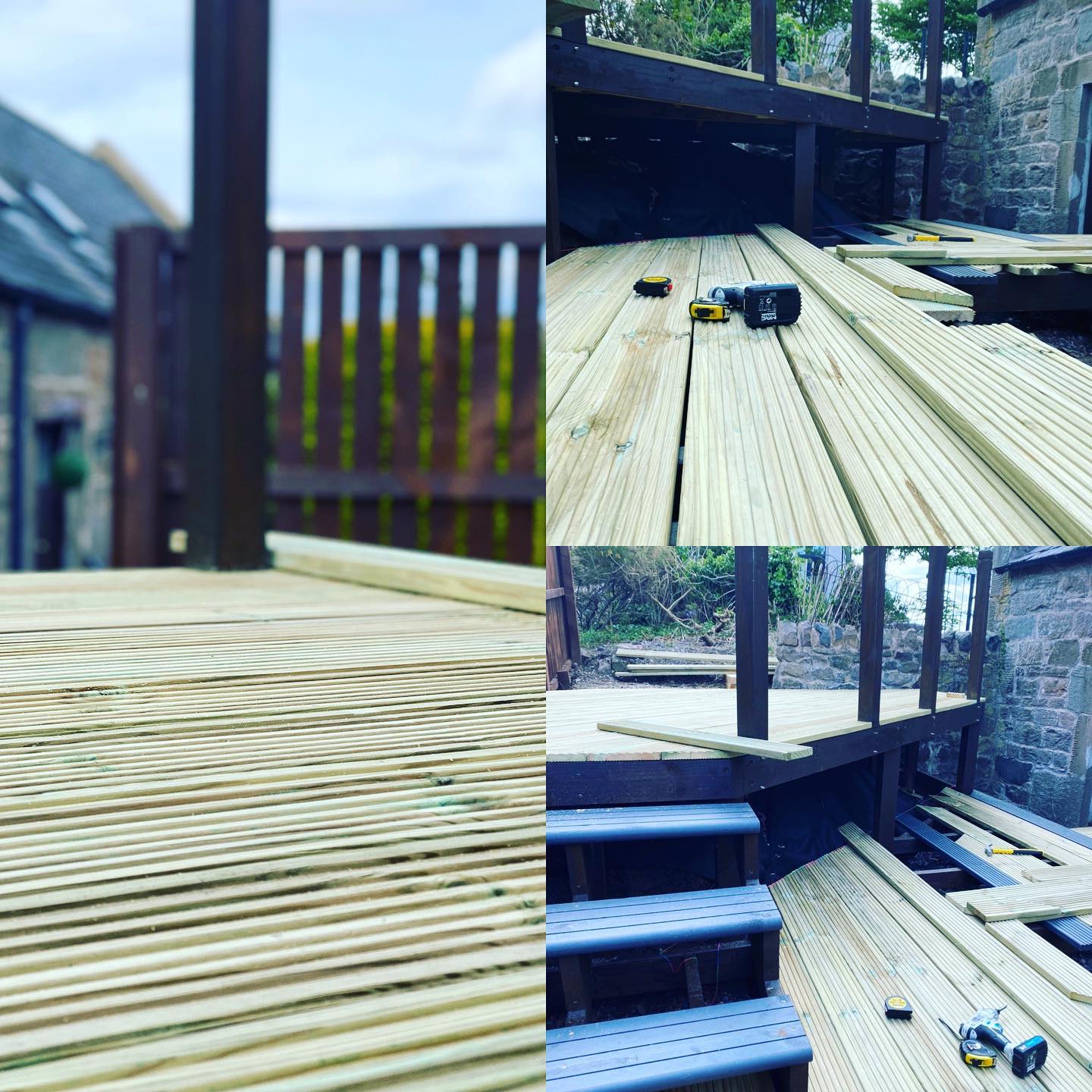 Outside seating area coming along nicely!