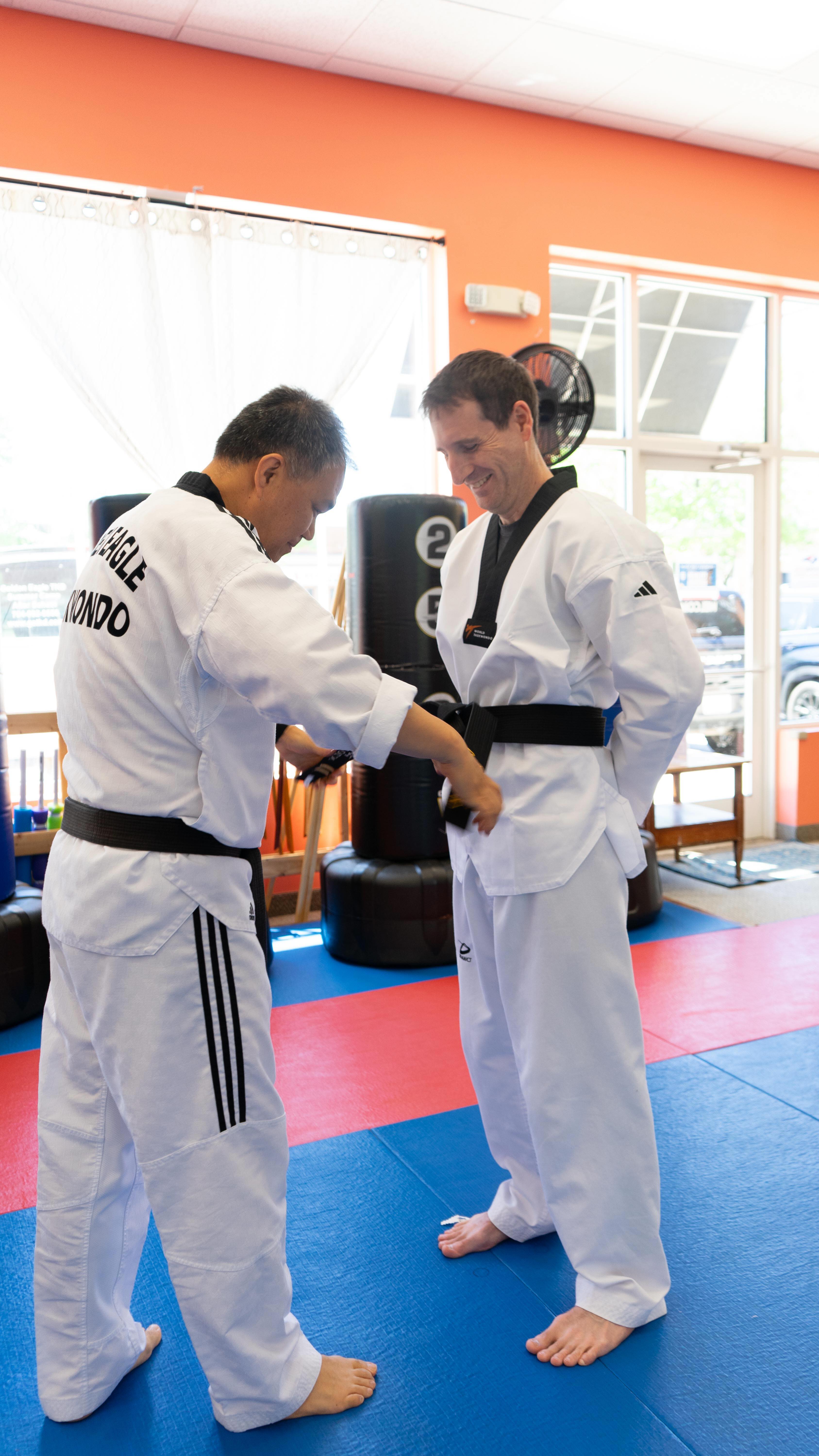 It doesn’t matter how old you are. 👴🏻🗿🛖 Anyone can try FREE Trial Class! 2026 is great year for starting your Taekwondo Journey 🥋
.
#taekwondo #martialart #huntersvillenc #kidsport #familysport