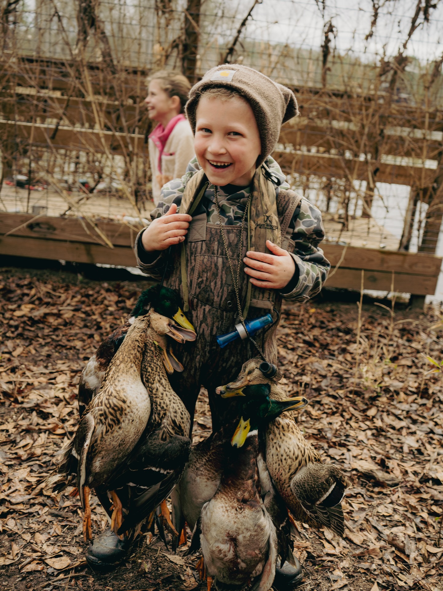 Little man. Big grin. Ducks on a stringer and a Backwoods Camo hoodie to match the moment. 👍🏼
#gootimeswithgoodpeople #fieldstone #raiseemright #trend