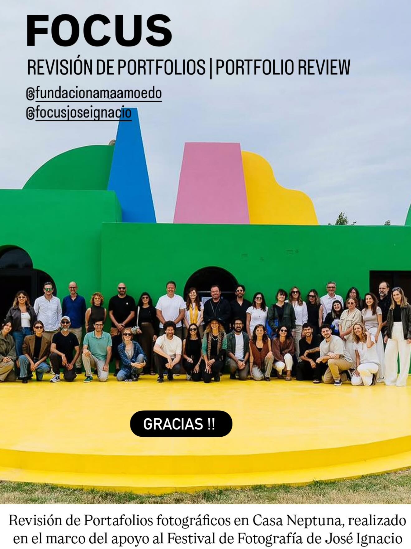 Estoy muy agradecida por haber participado nuevamente de la revisión de portfolios fotográficos de @focusjoseignacio ! Muchas gracias @gastondeleau @fundacionamaamoedo
Y a quienes revisaron mi portfolio : @lnoguez @federicoestol muchísimas gracias !