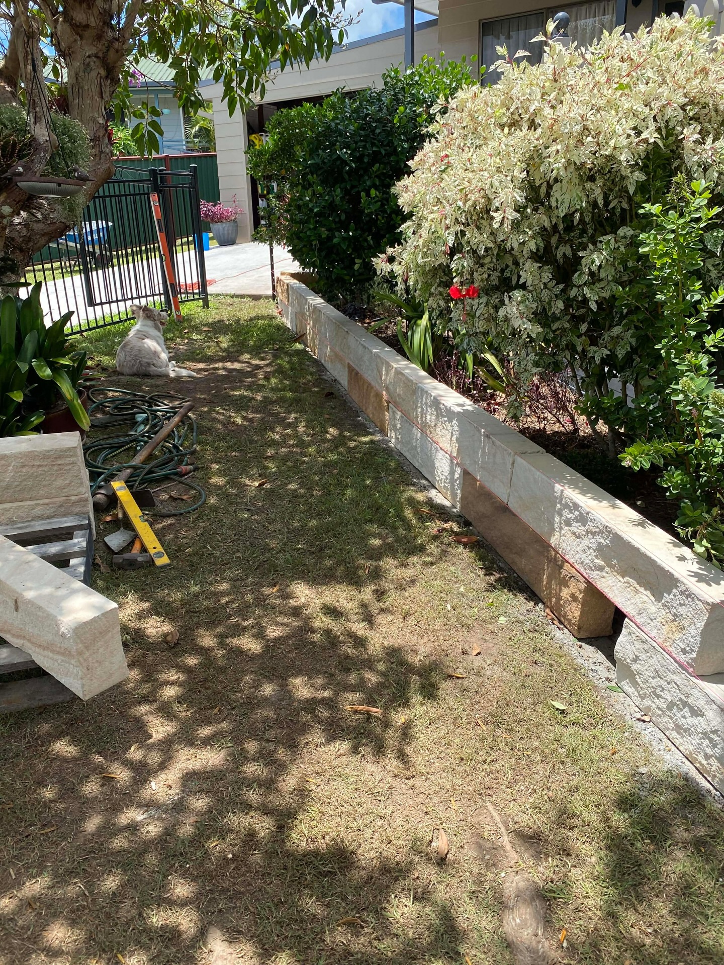 What was once an ageing timber wall has been transformed into a durable, timeless sandstone feature built to stand the test of time.
Natural stone not only adds strength and structure, but also elevates the entire space with a clean, high-end finish.
A smart upgrade that delivers both form and function 💪🏼
#retainingwall #sandstone #makeup #update