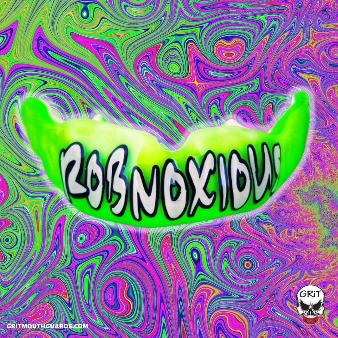 Neon green Robnoxious mouthguard! www.gritmouthguards.com