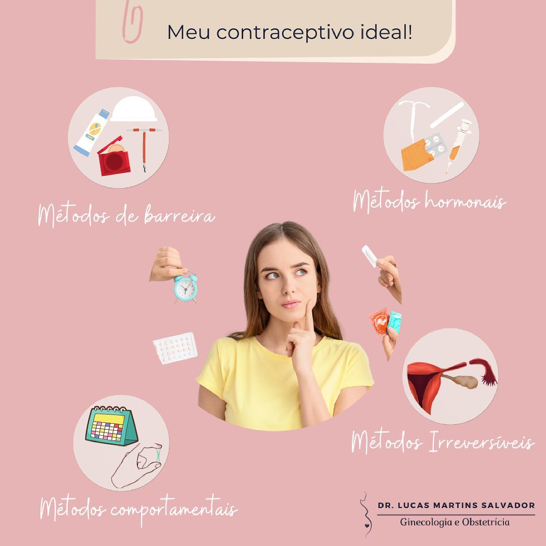 A escolha do método contraceptivo ainda gera muitas dúvidas entre mulheres e homens. Qual método escolher? Como fazer a melhor escolha? A quem recorrer? Calma, estou aqui pra te ajudar!
Primeiramente precisamos entender que cada mulher é diferente e devemos ter um olhar na sua integralidade. A escolha do seu método contraceptivo deve ser feita em conjunto com o seu ginecologista, pois levaremos em consideração as condições da sua saúde, sua rotina e estilo de vida, características da menstruação, quantidade de hormônio, seu planejamento familiar e entre outros fatores.
Lembre-se sempre, sua saúde e bem estar serão prioridade!
Dr. Lucas Martins
Ginecologista e Obstetra
CRM-SP 175.278|TEGO 0190/2020