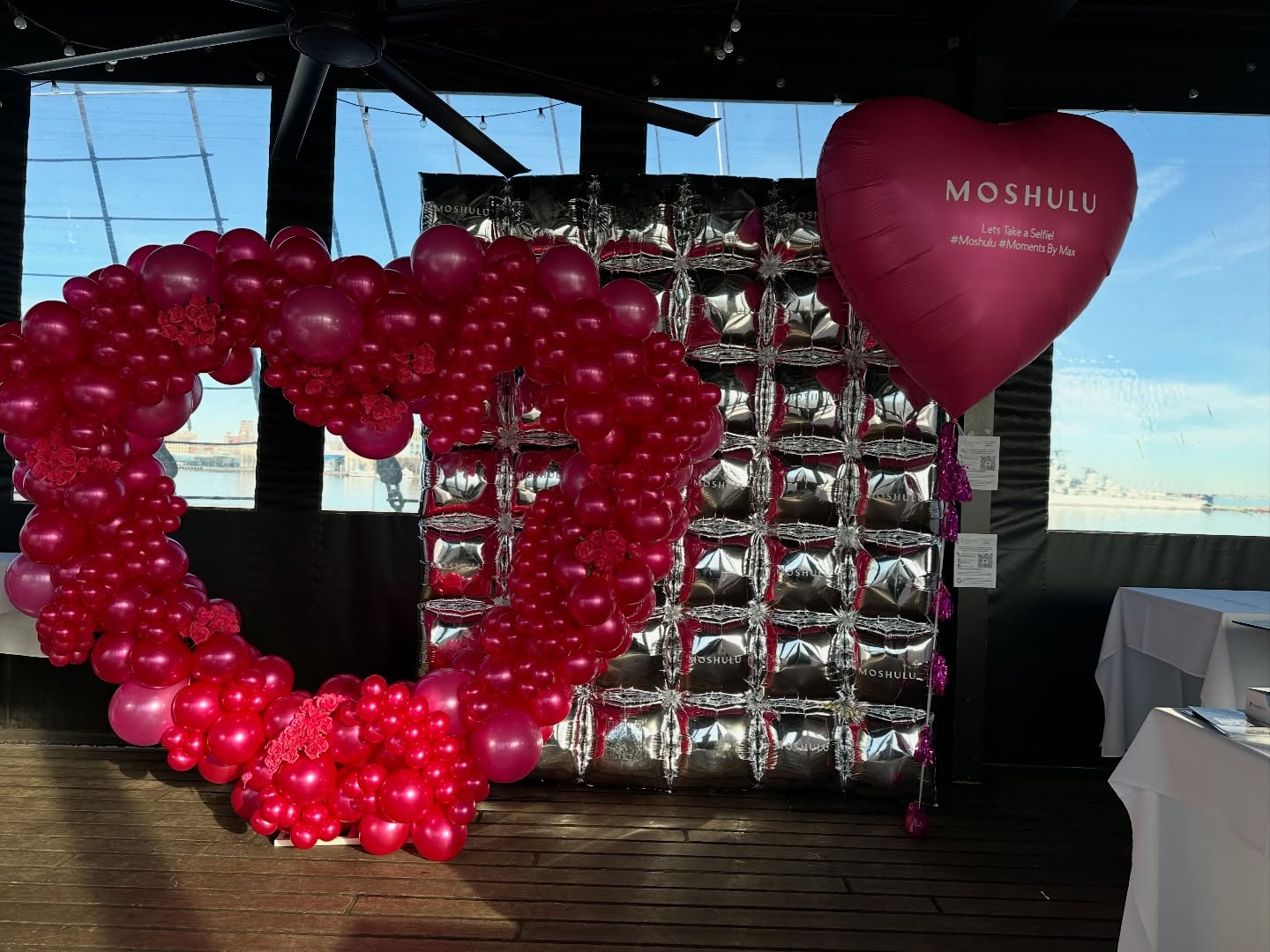 Classic and organic designs always complement each other. This valentines display showcases just that! We have;
🩶 Classic Foil 8x8ft Wall
🩷 Organic Heart Hoop with floral accents
❤️ Jumbo 5’ Helium Foil Heart with custom decals
Valentine’s Day bookings are filling fast — DM us now to create a custom, branded install that your guests (and Instagram) will love.
➡️ www.momentsbymax.com
——
#valentinesdaydecor #galentinesday #phillyballoons #phillyevents #phillylove